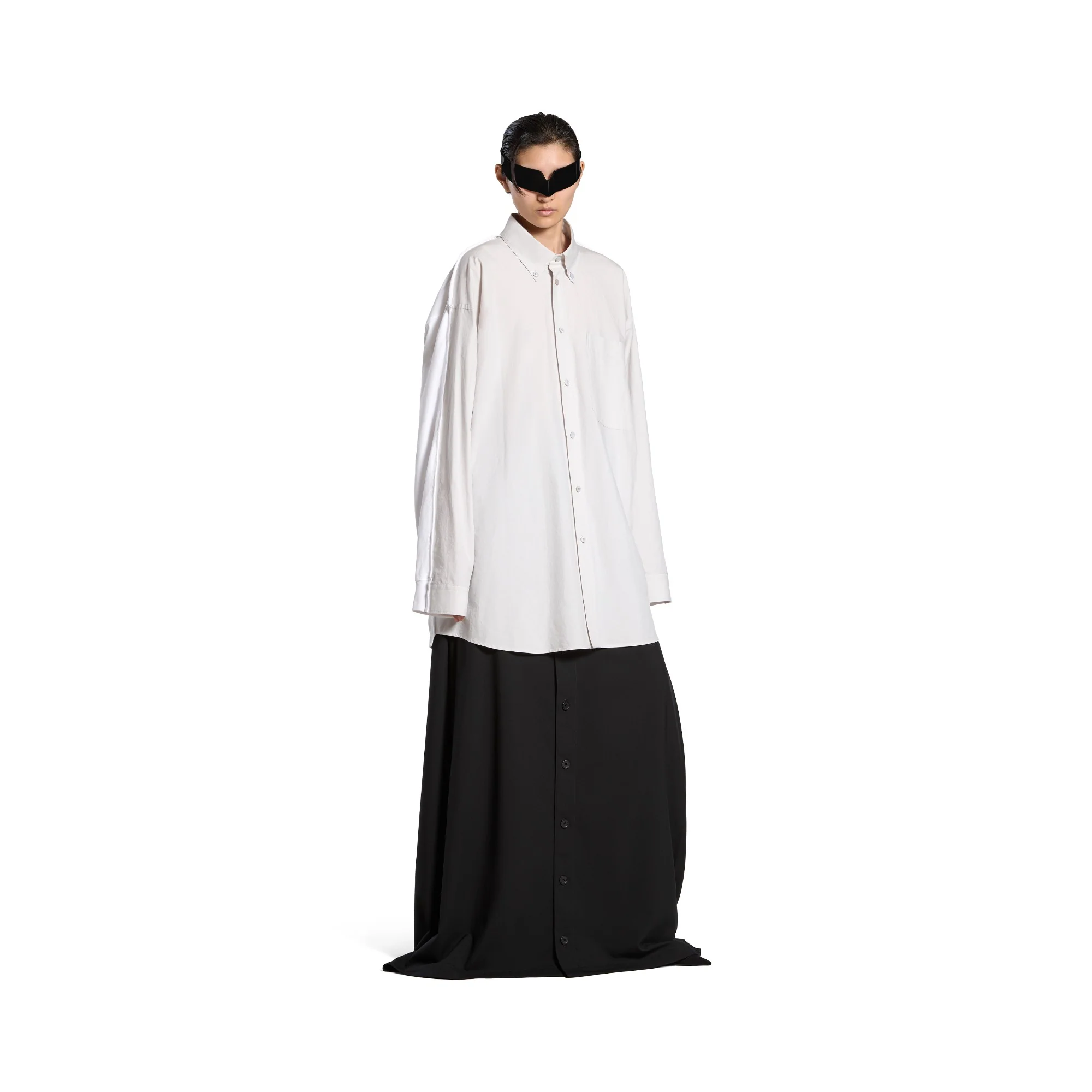 Long Sleeve Hybrid Shirt - Dirty White - Image 4