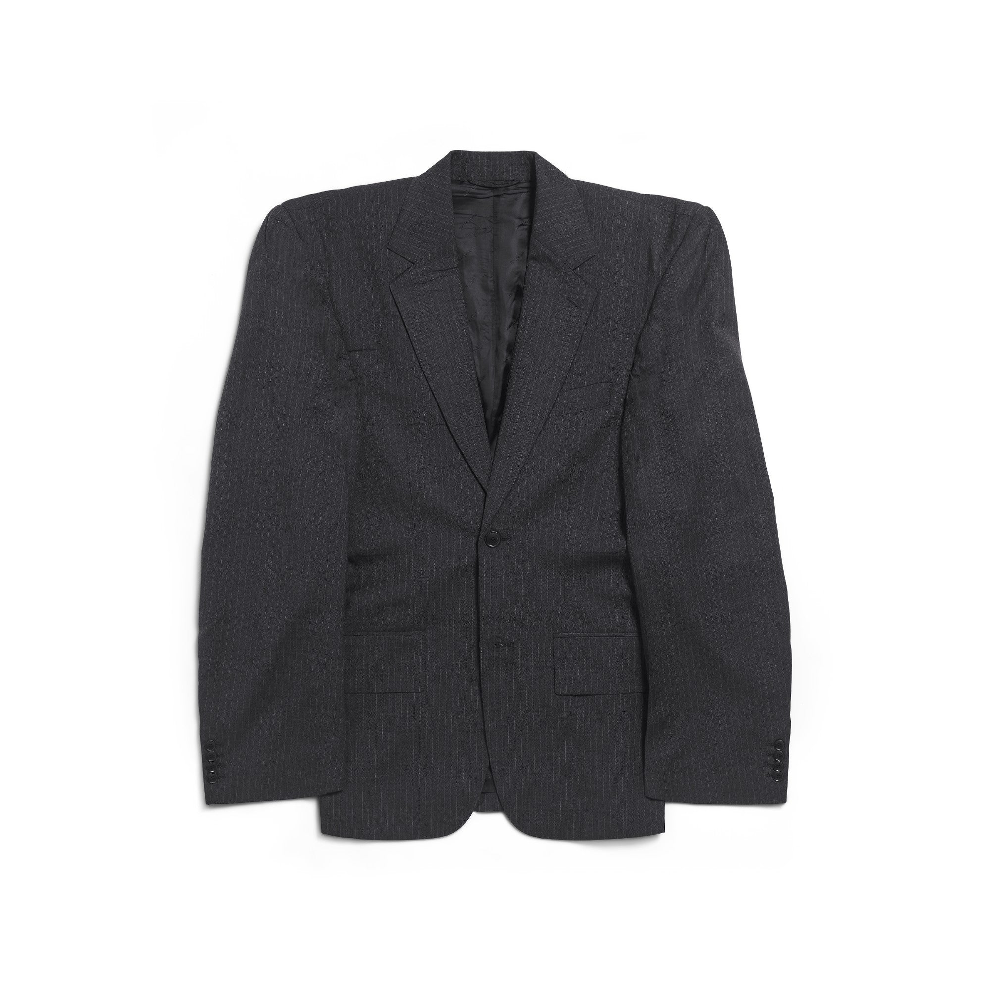 Cut Away Boxy Jacket - Anthracite
