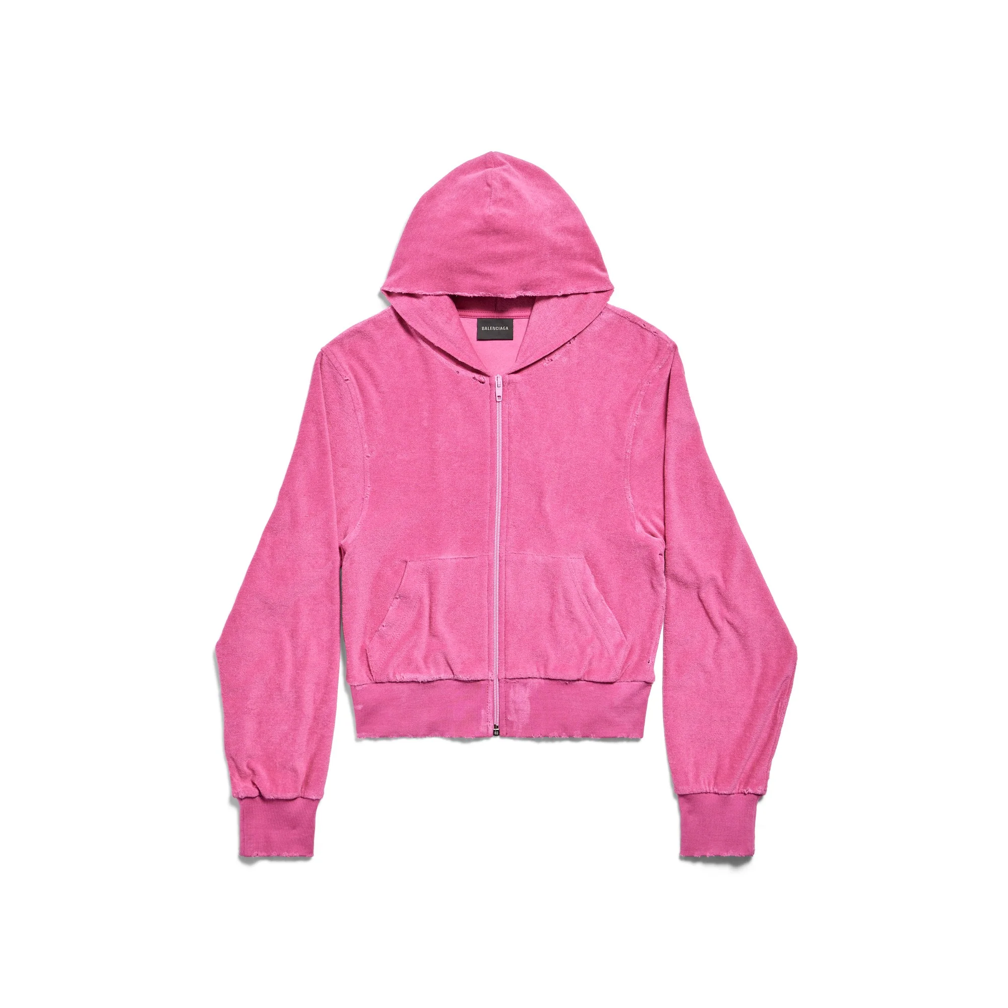 Fitted Tracksuit Jacket - Dark Pink