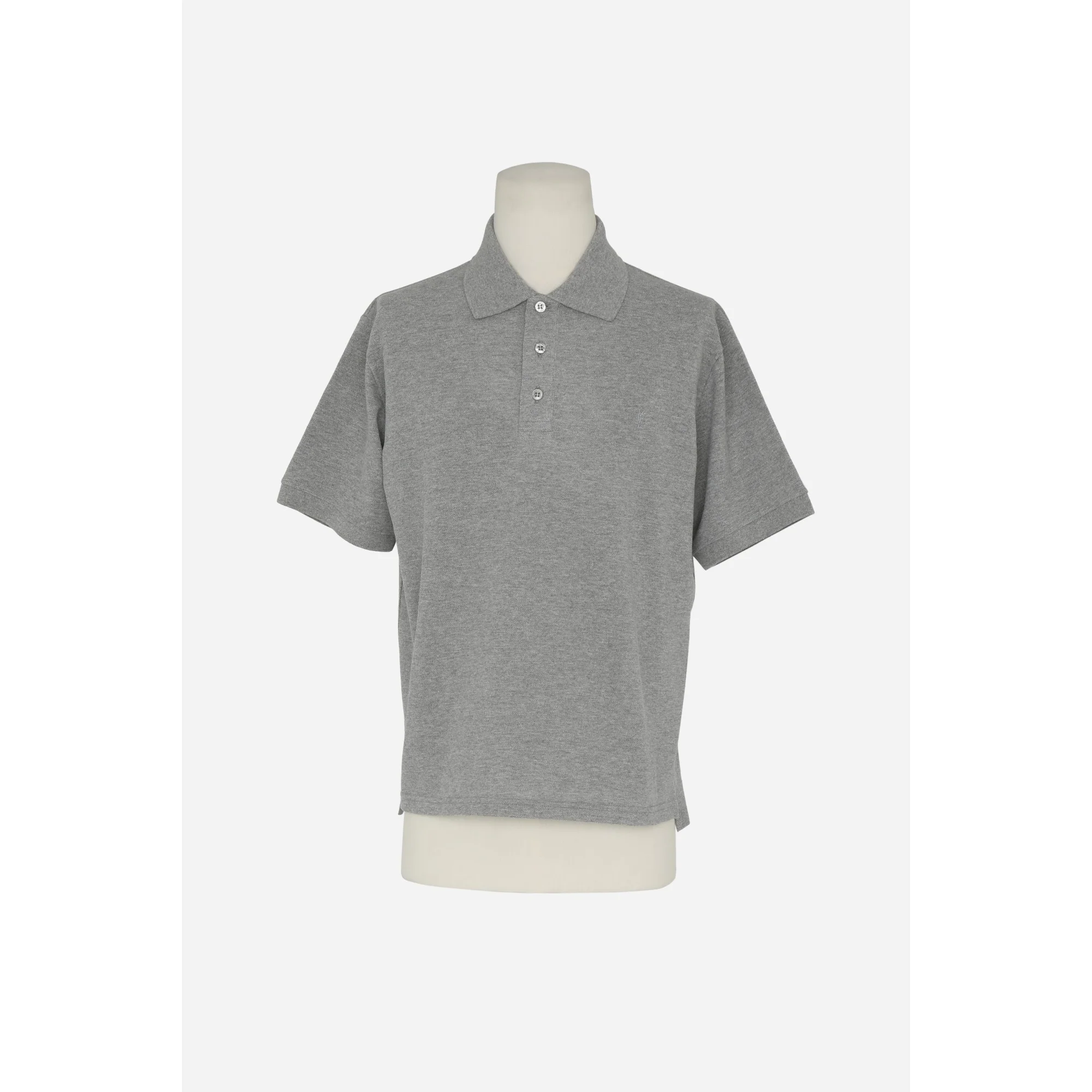 Polo Pique Coton Polyester - Gris Chine