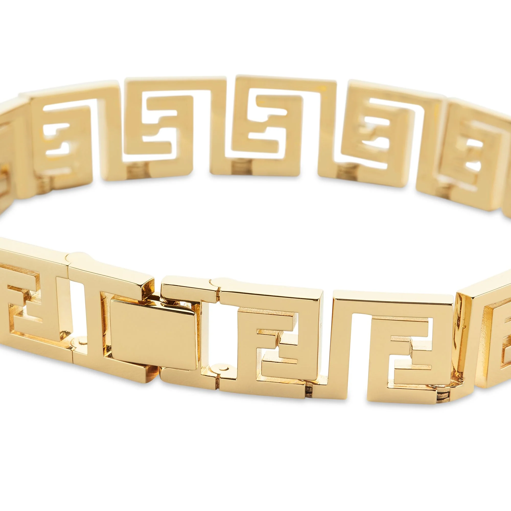Men's Greek FF Bracelet - Soft Gold - Image 2