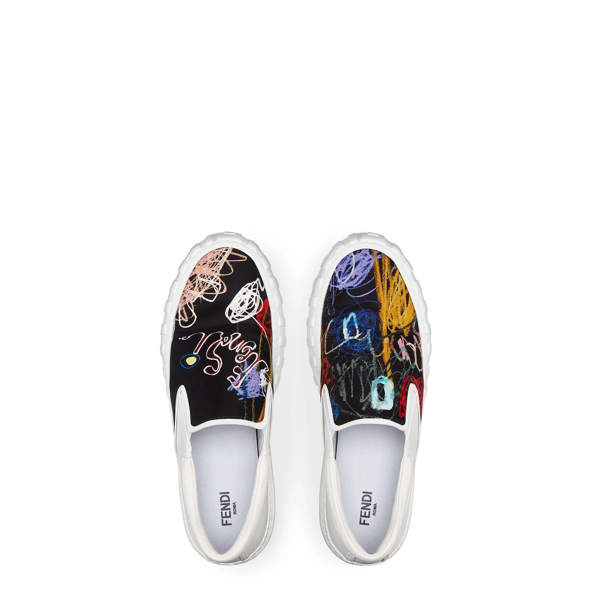 Men's Fendi Force Sneaker - Trasparent Multicolor + Uwhite + Uwhite - Image 4