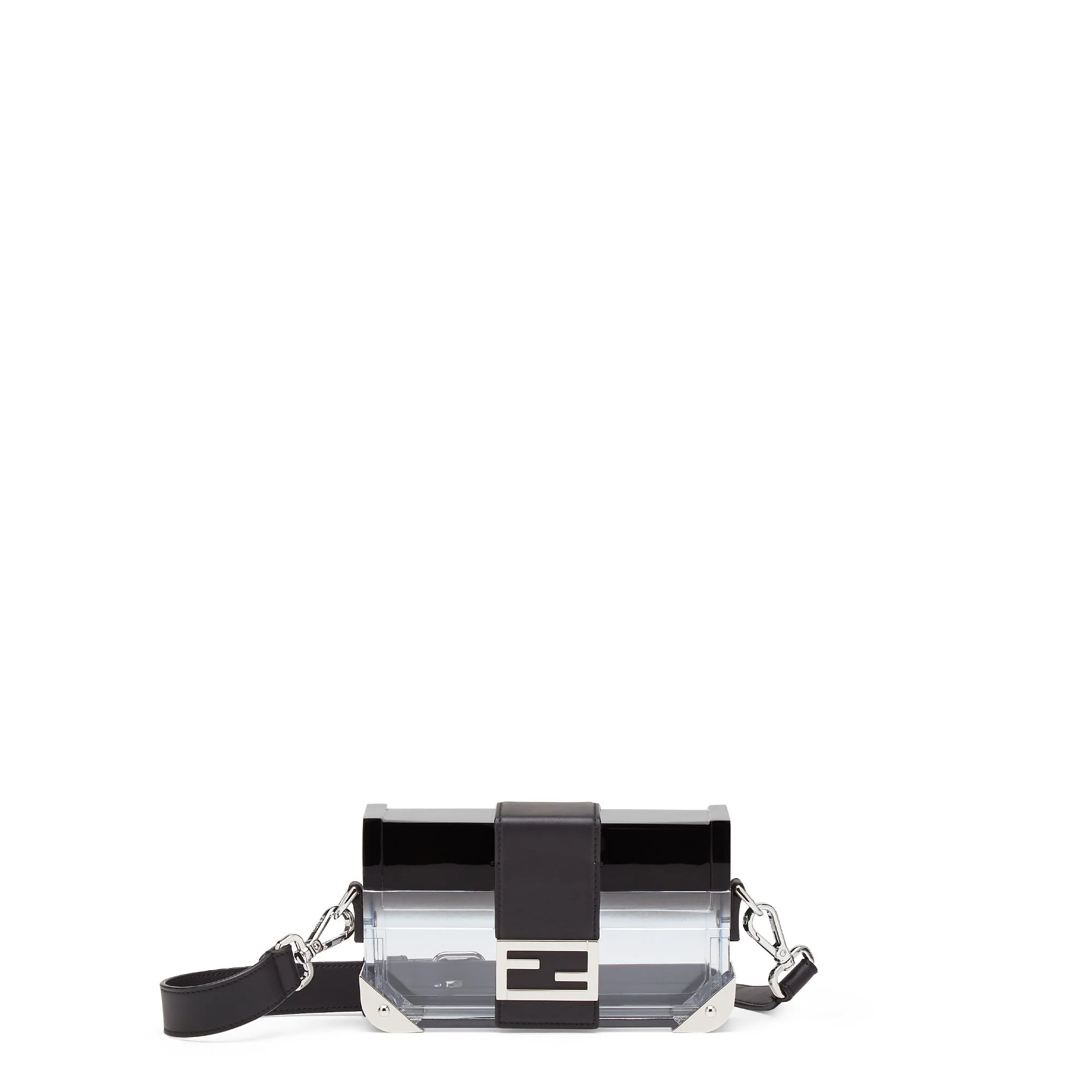 Men's Mini Baguette Trunk - Black / Transparent + Palladium