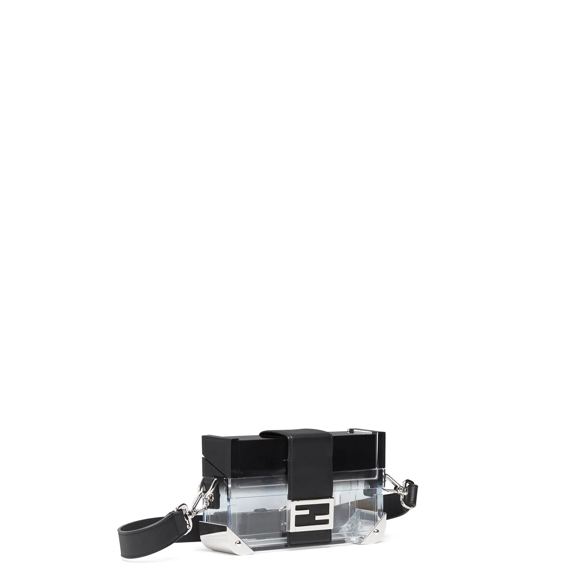 Men's Mini Baguette Trunk - Black / Transparent + Palladium - Image 2