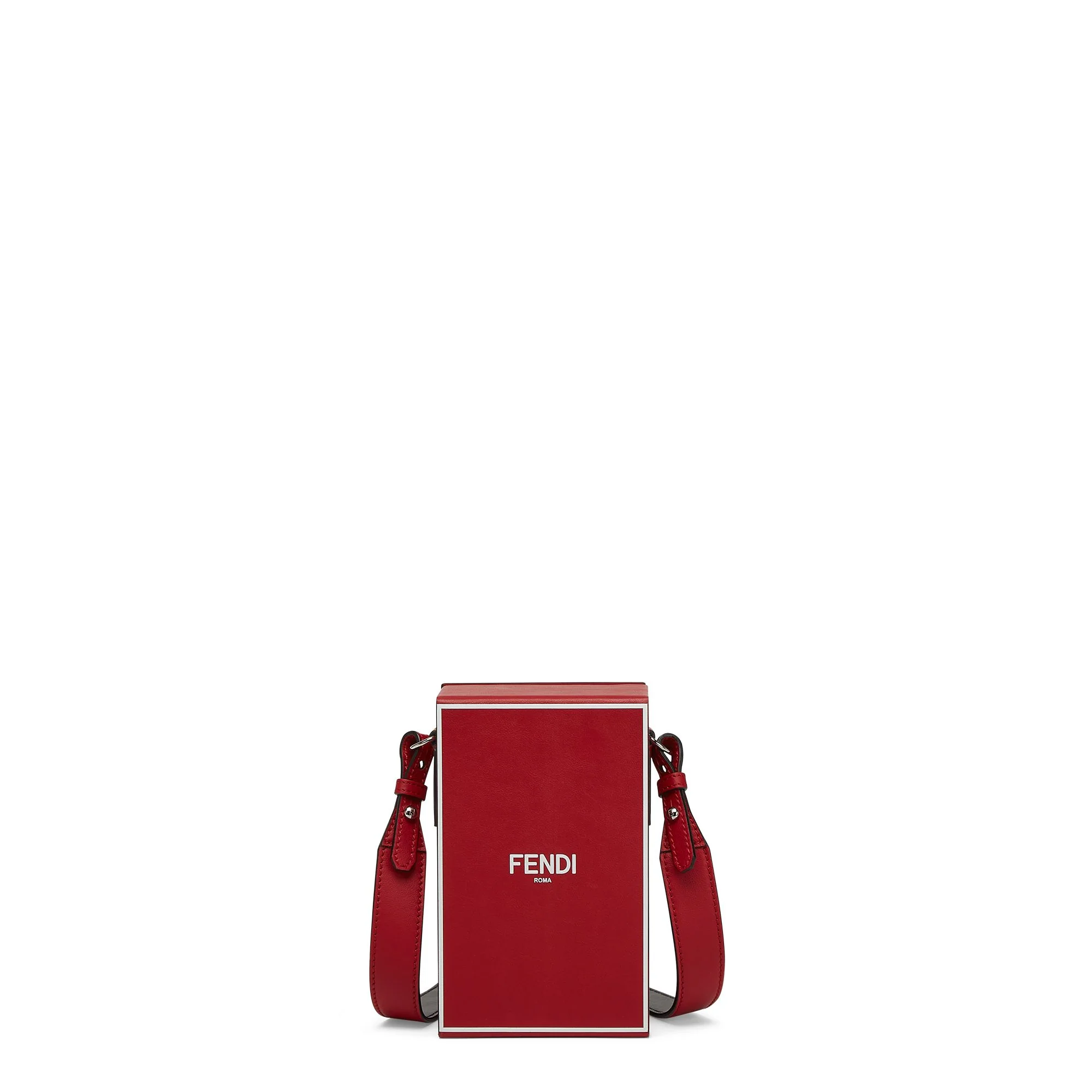 Men's Fendi Pack Box Vertical - Strawberry + White + Palladium