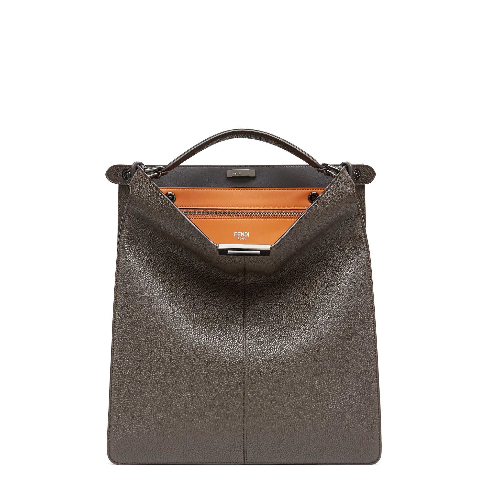 Men's Peekaboo ISeeU Tote - Ebony + Brandy + Tobacco / Mr + Double Black Matt Ruthenium - Image 2