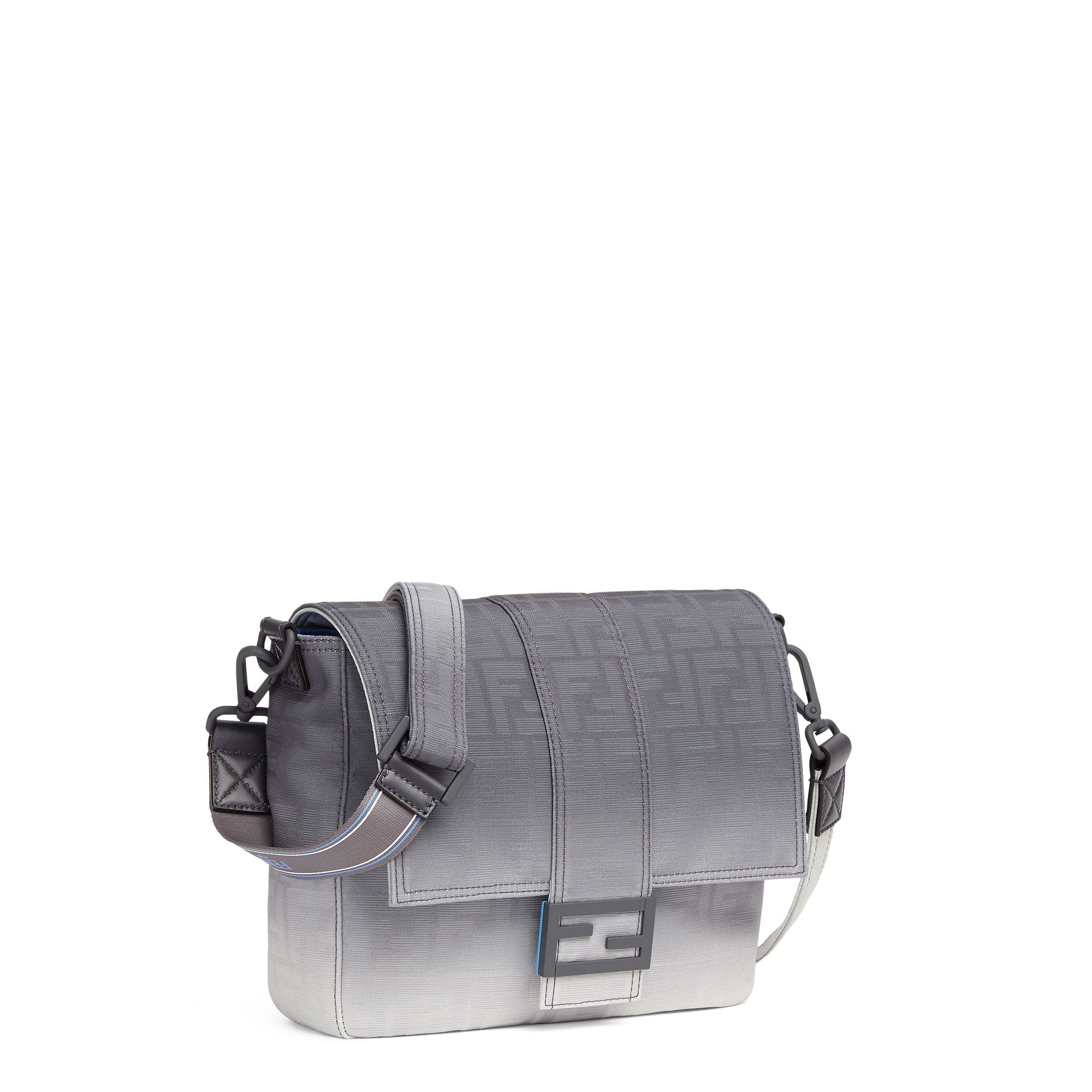 Men's Medium Messanger Baguette - Asphalt / White + Asphalt + Palladium - Image 2