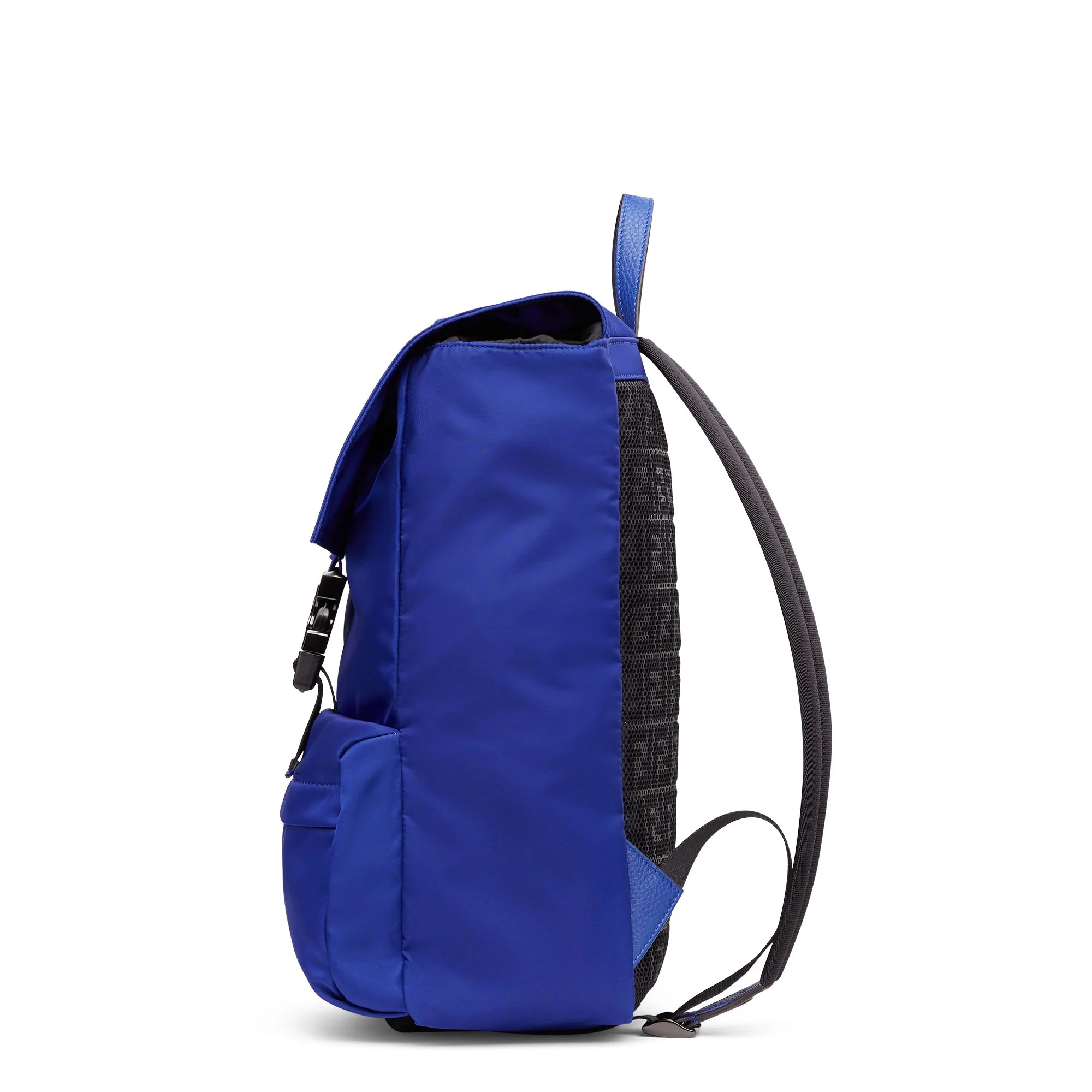 Men's Fendiness Medium Backpack - Neon Blue + Double Black Matt Ruthenium - Image 2