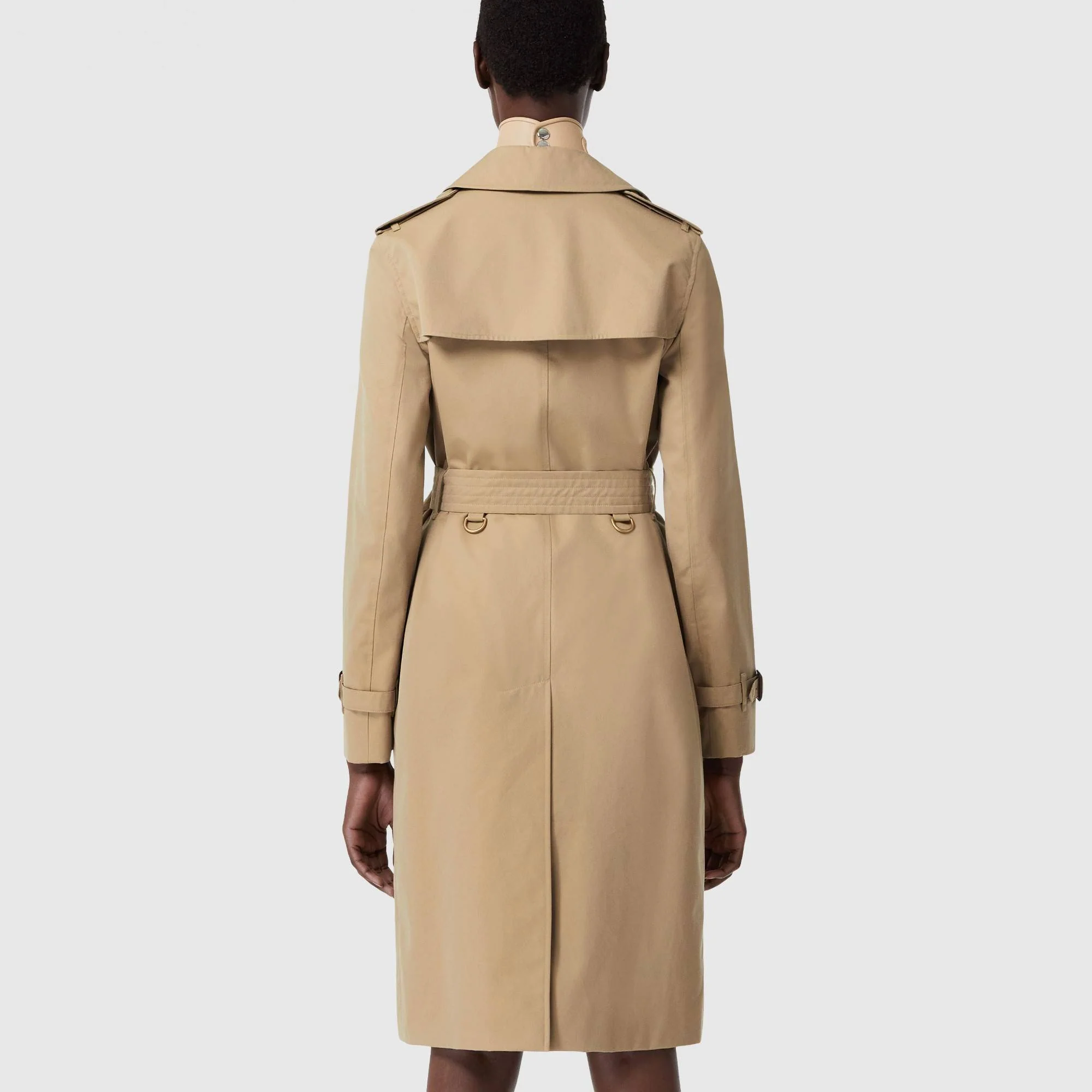 The Long Kensington Heritage Trench Coat - Honey - Image 4