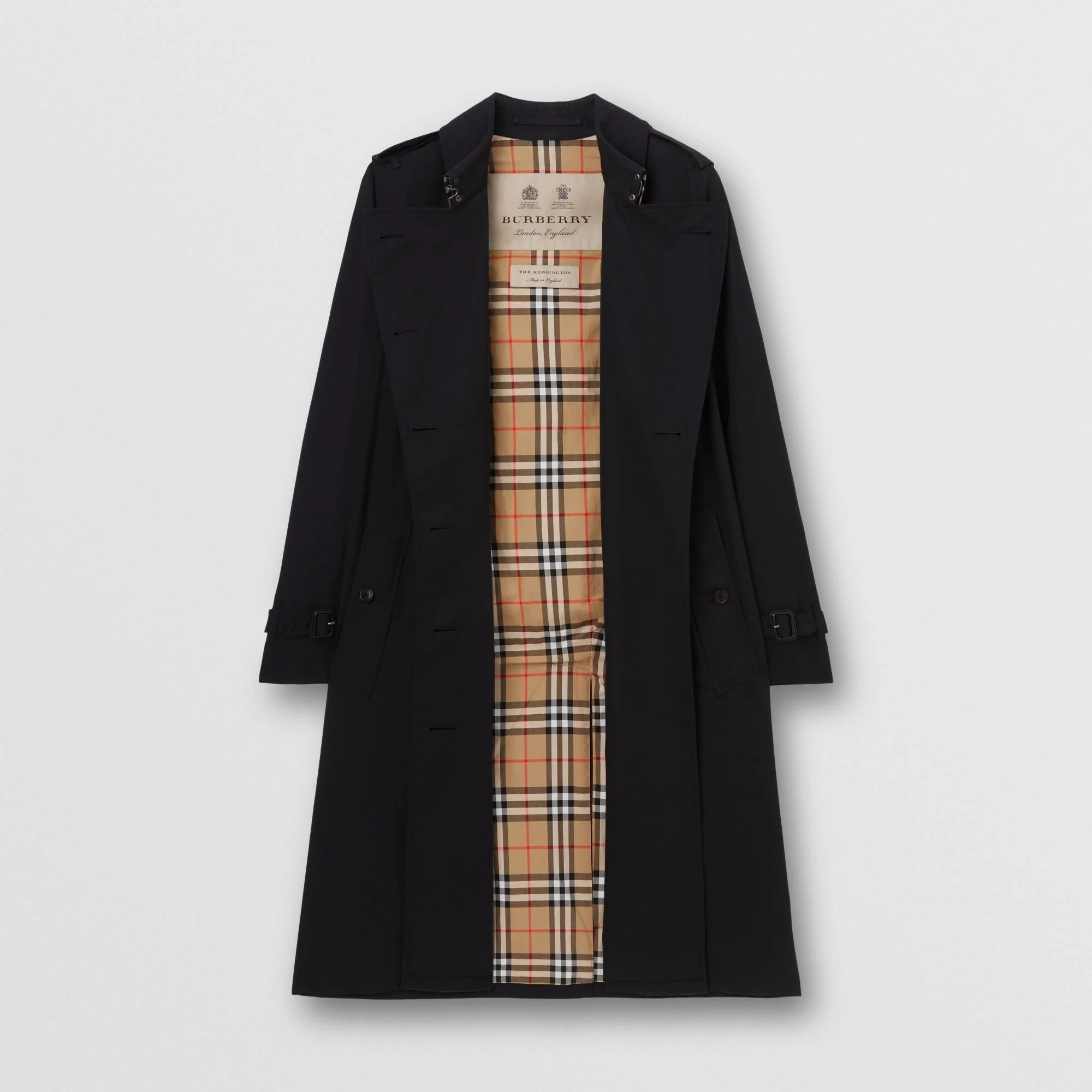 The Long Kensington Heritage Trench Coat - Midnight - Image 8