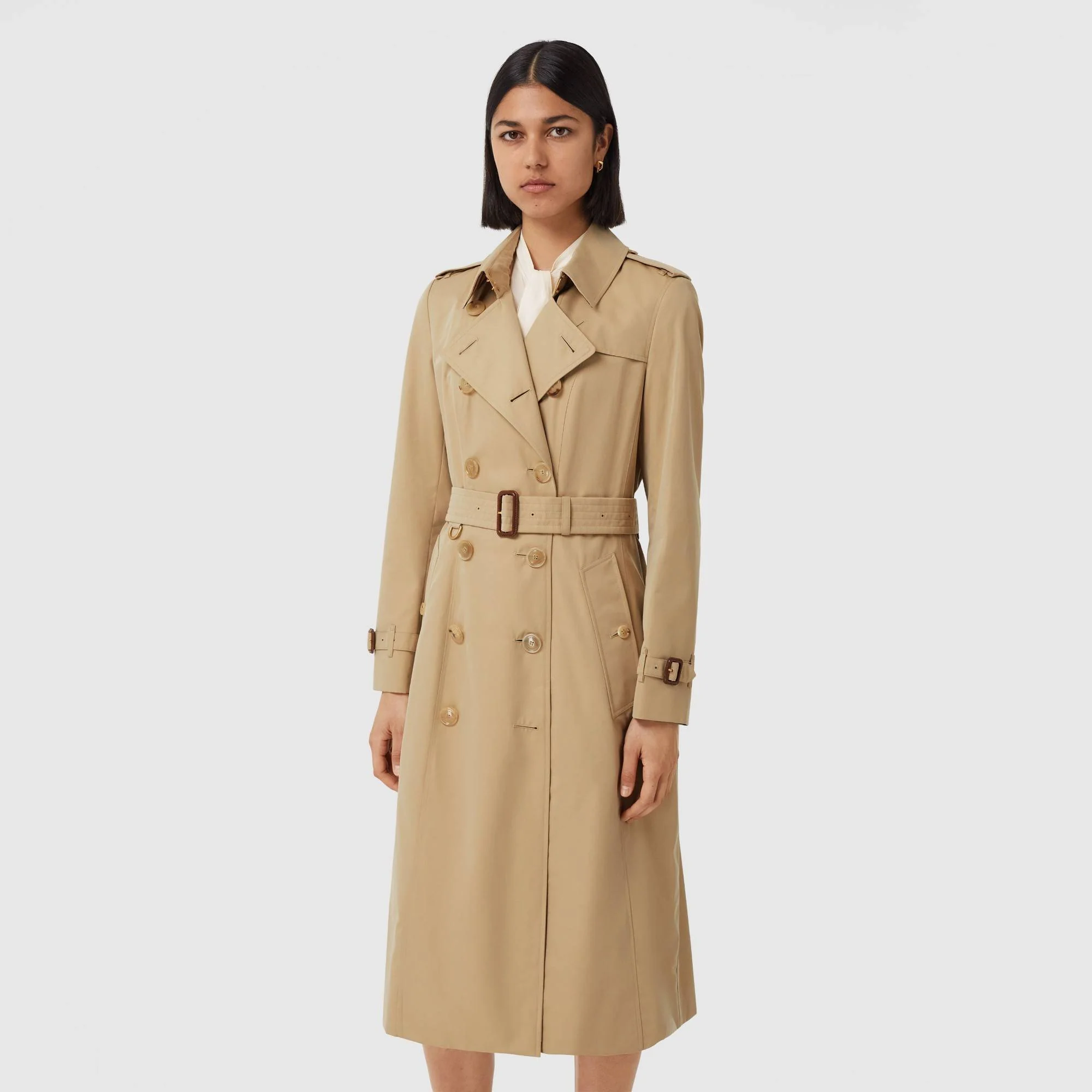 The Long Chelsea Heritage Trench Coat - Honey - Image 8