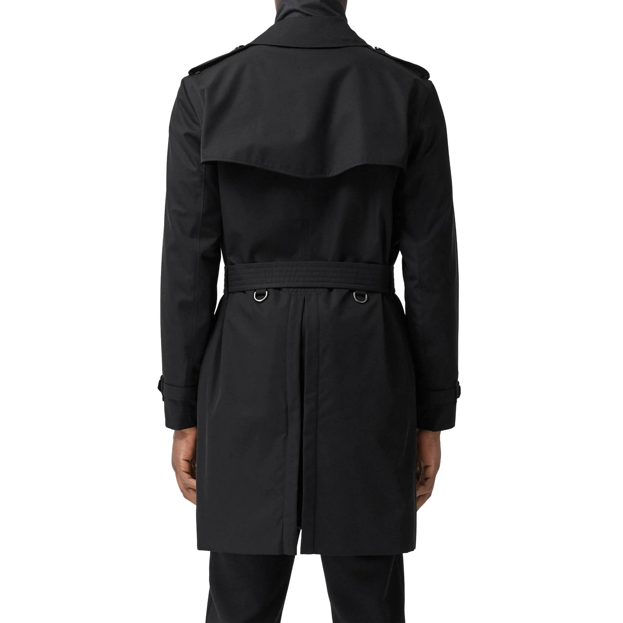 The Mid-length Kensington Heritage Trench Coat - Black - Image 6