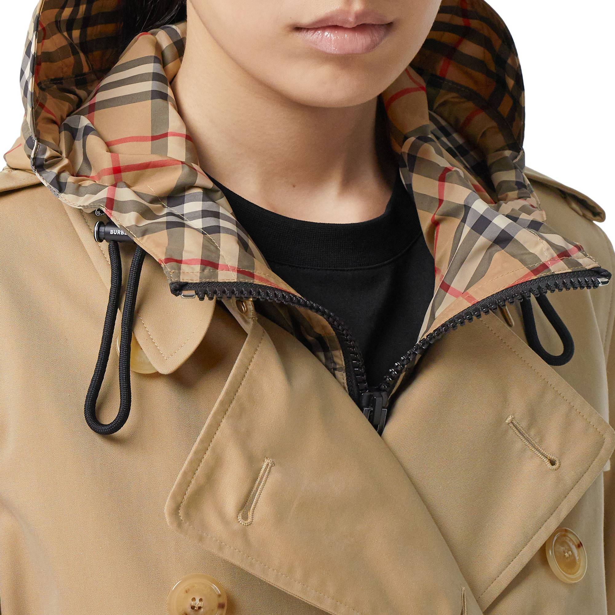 The Mid-length Kensington Heritage Trench Coat - Honey - Image 12
