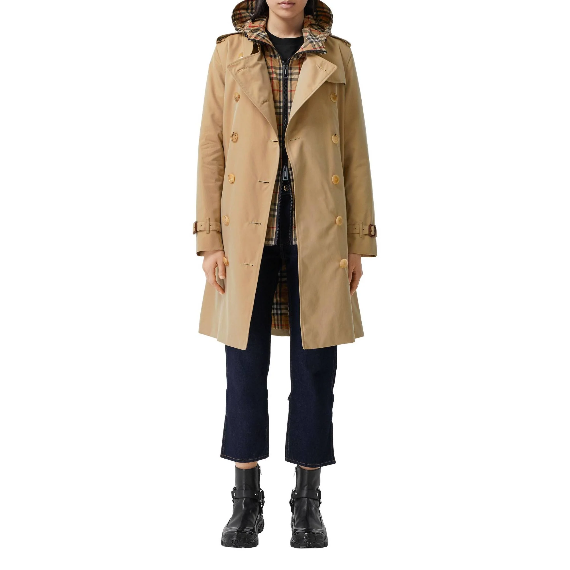 The Mid-length Kensington Heritage Trench Coat - Honey - Image 7