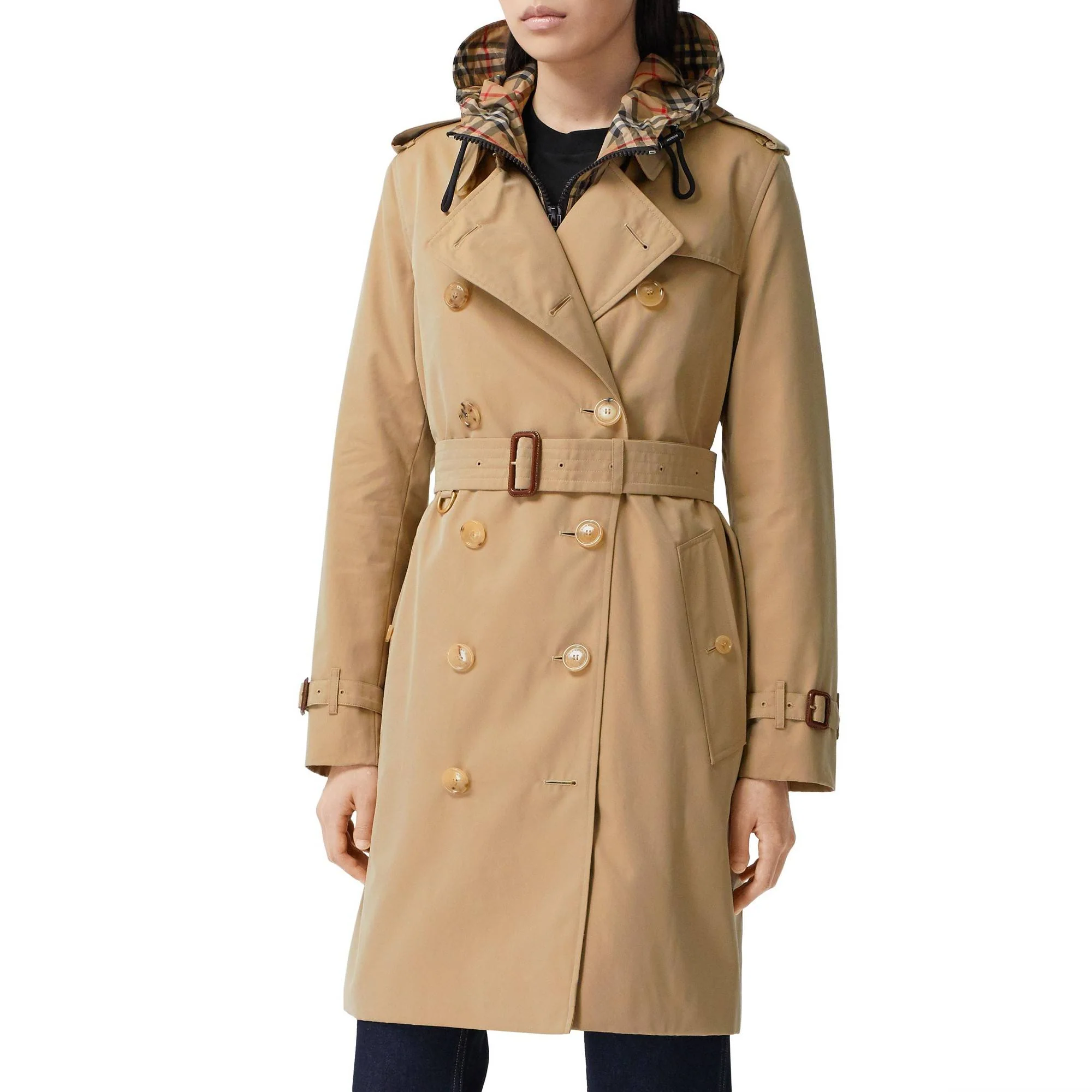 The Mid-length Kensington Heritage Trench Coat - Honey - Image 9