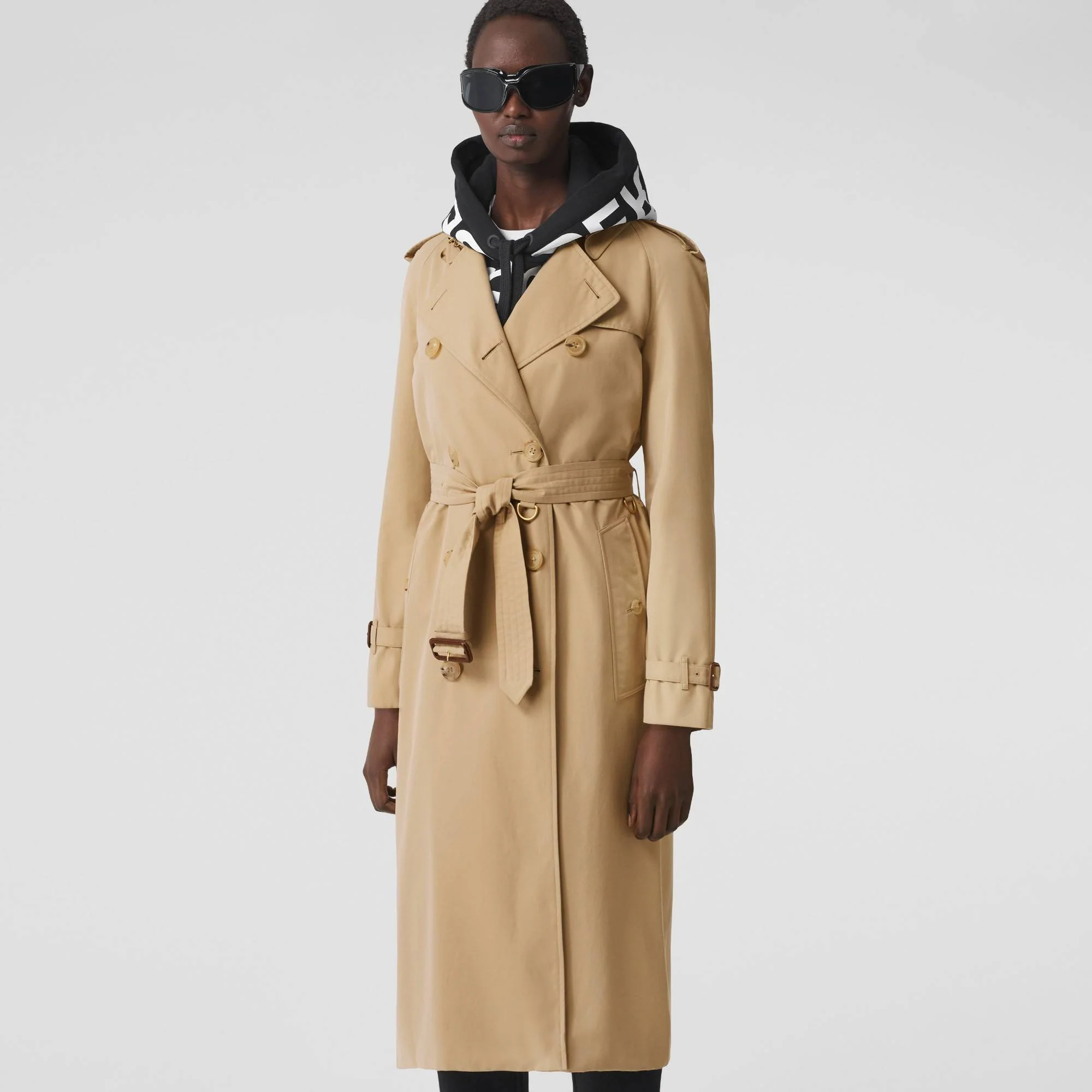 Long Waterloo Heritage Trench Coat - Honey - Image 8