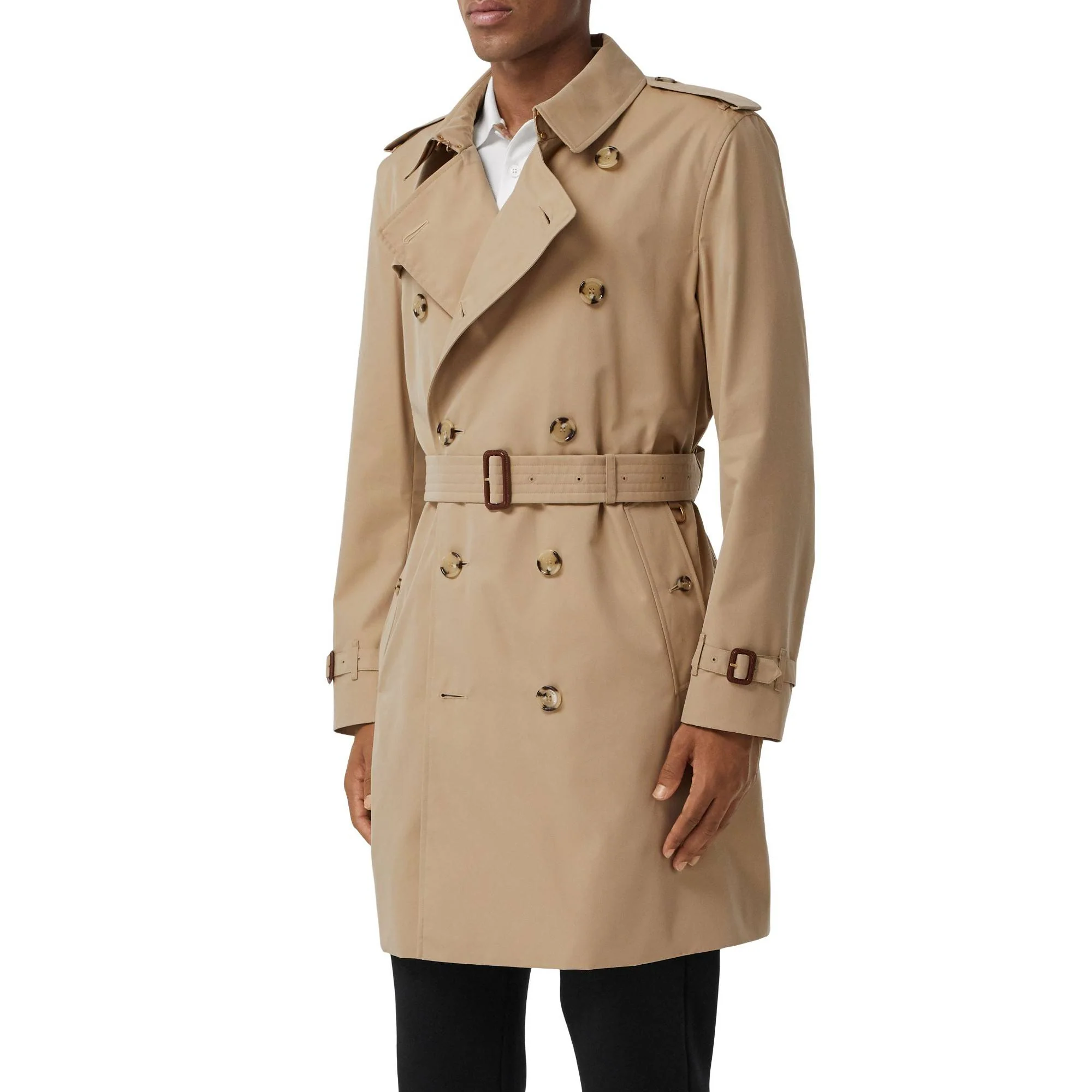 The Mid-length Kensington Heritage Trench Coat - Honey - Image 5