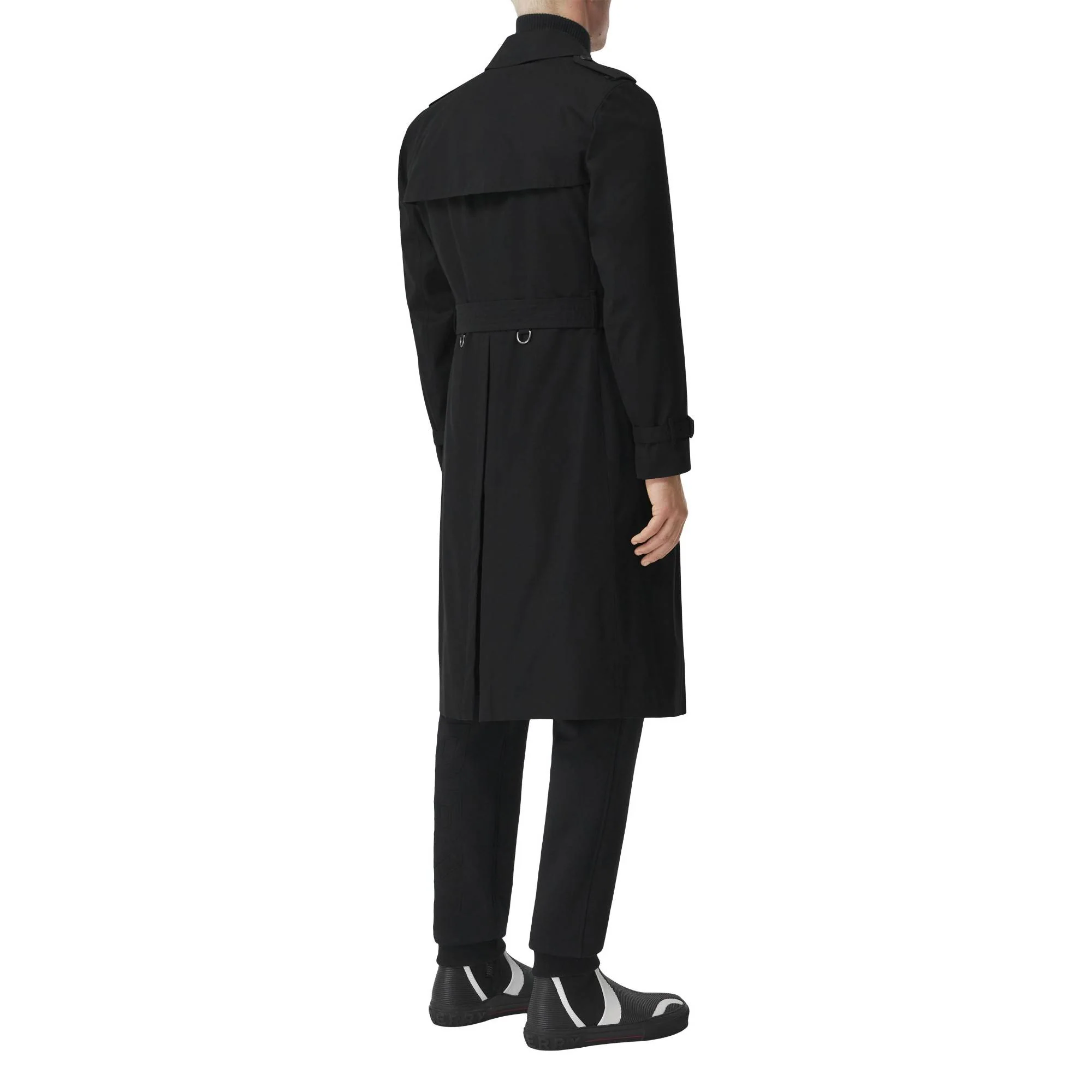 The Long Kensington Heritage Trench Coat - Black - Image 7