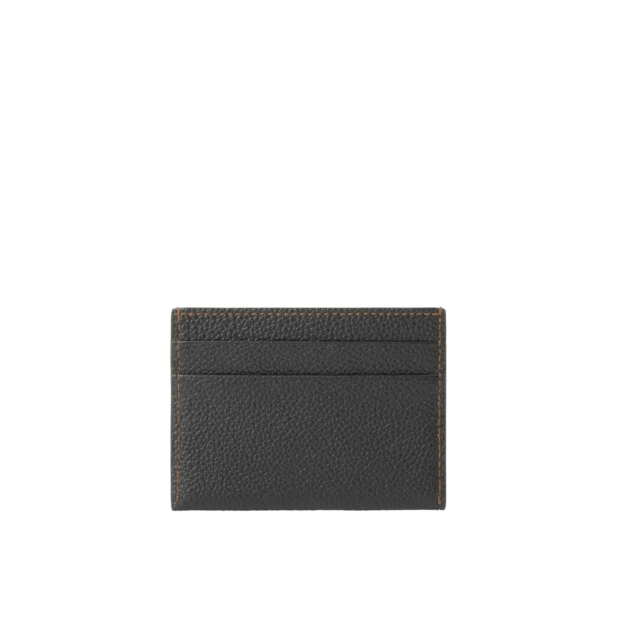 Grainy Leather TB Card Case - Black - Image 3