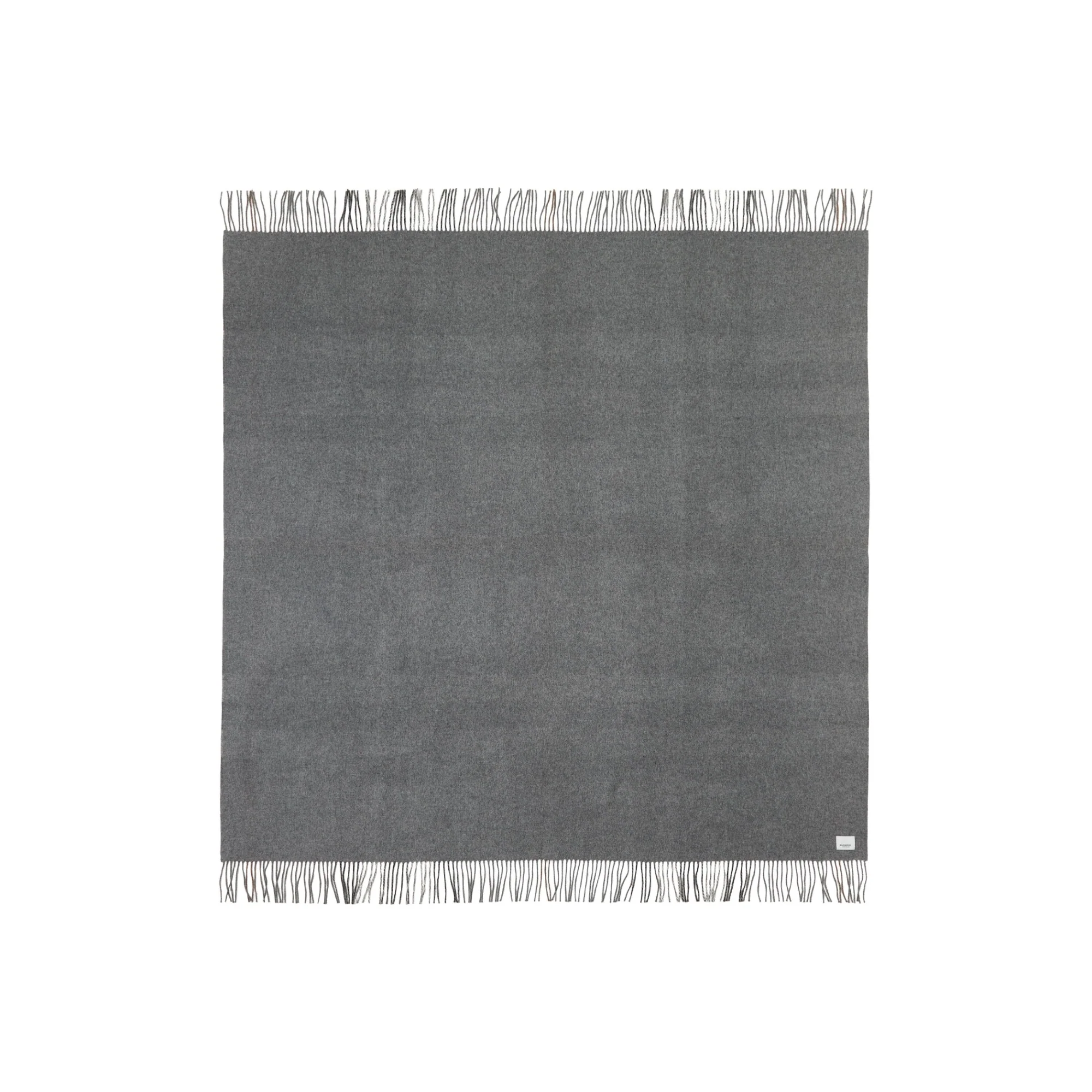 Exaggerated Check Cashmere Blanket - Grey - Image 3