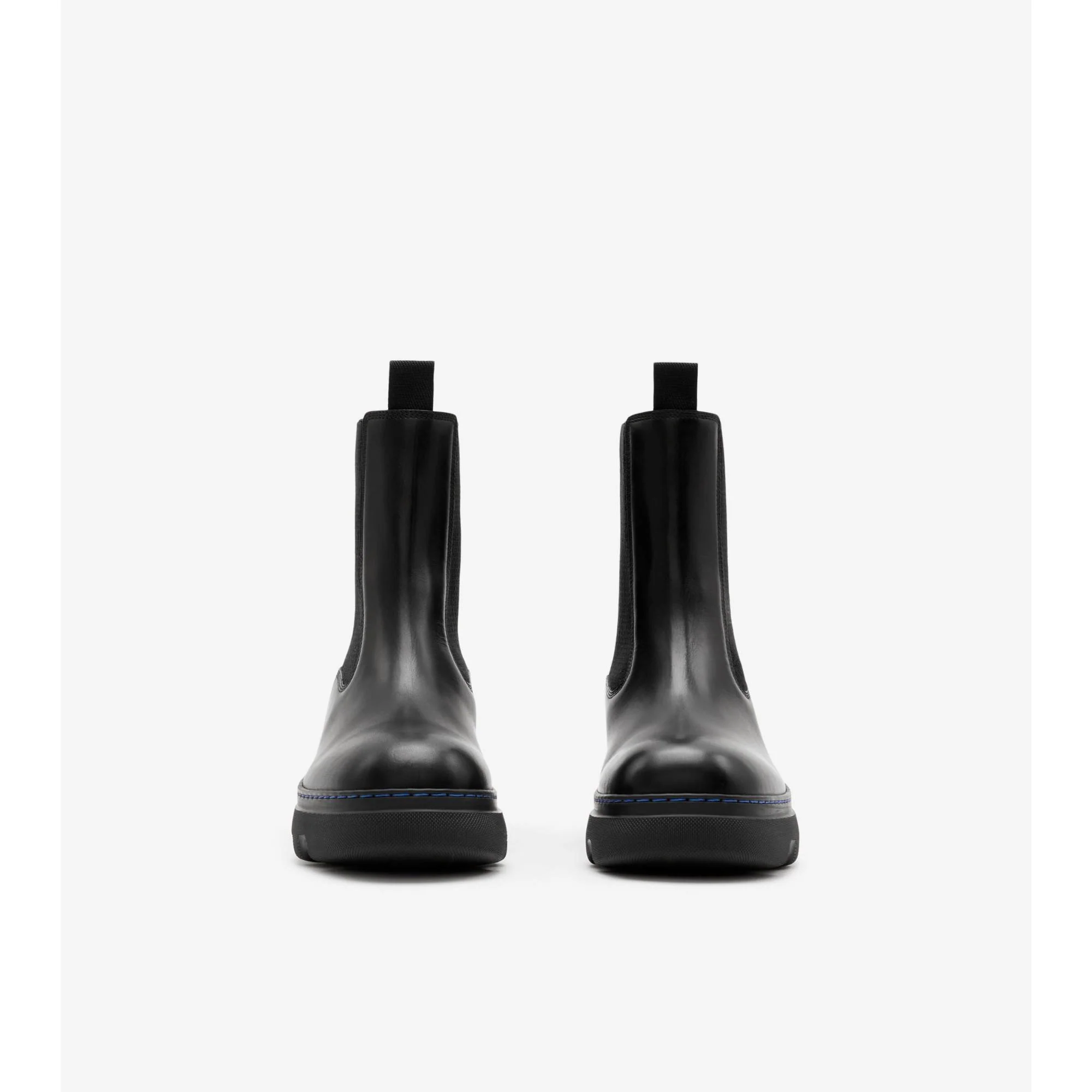 Leather Creeper Chelsea Boots - Black - Image 2