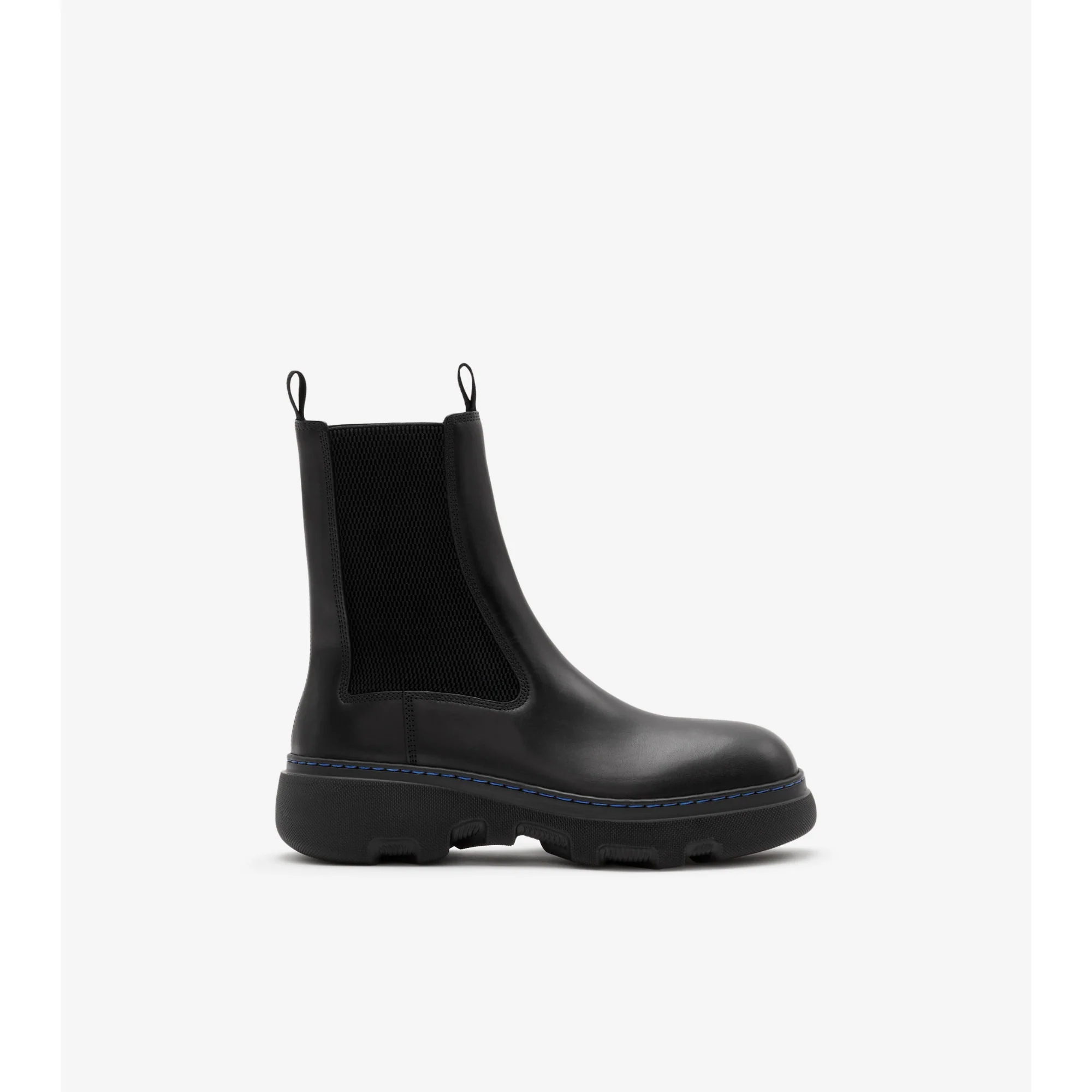 Leather Creeper Chelsea Boots - Black