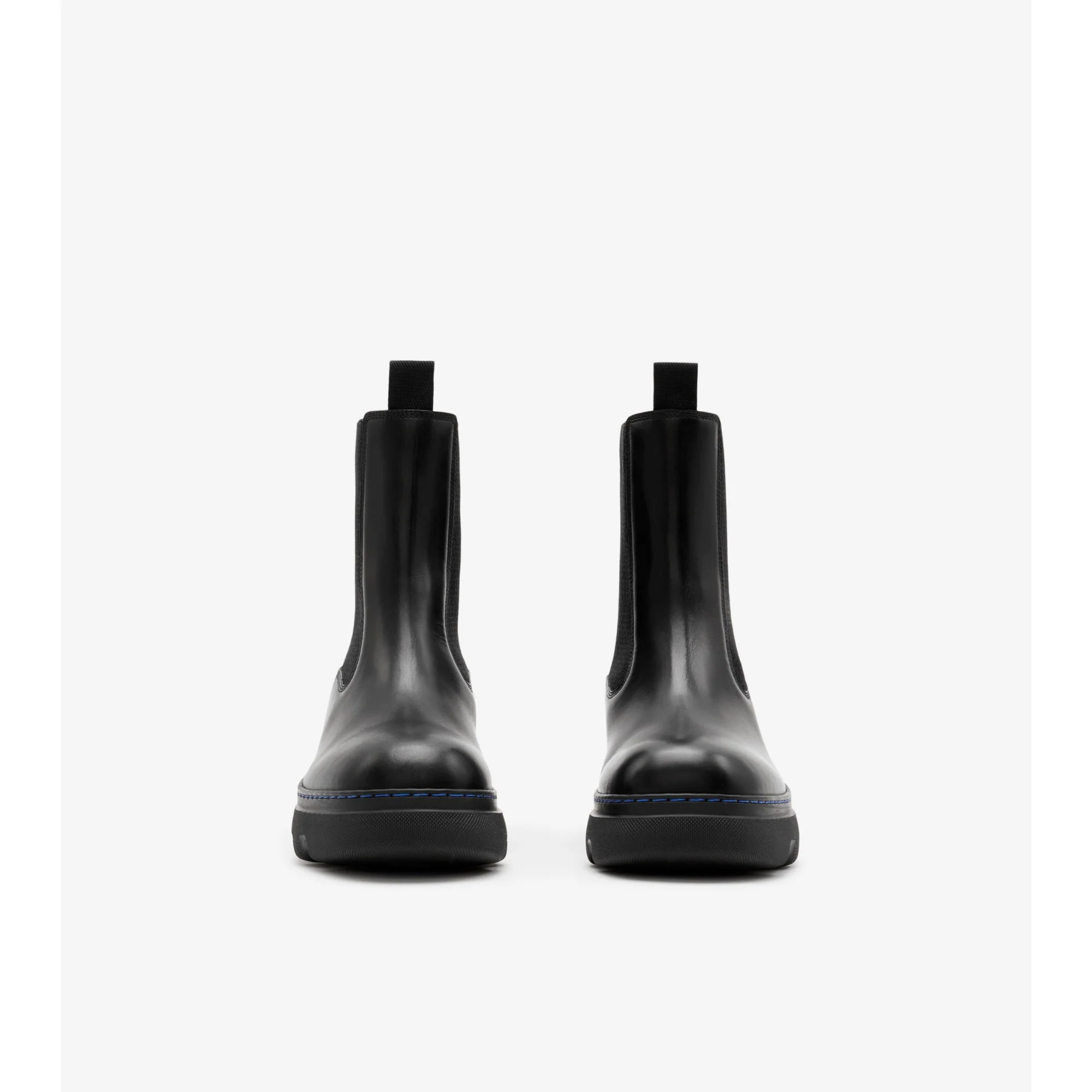 Leather Creeper Chelsea Boots - Black - Image 2