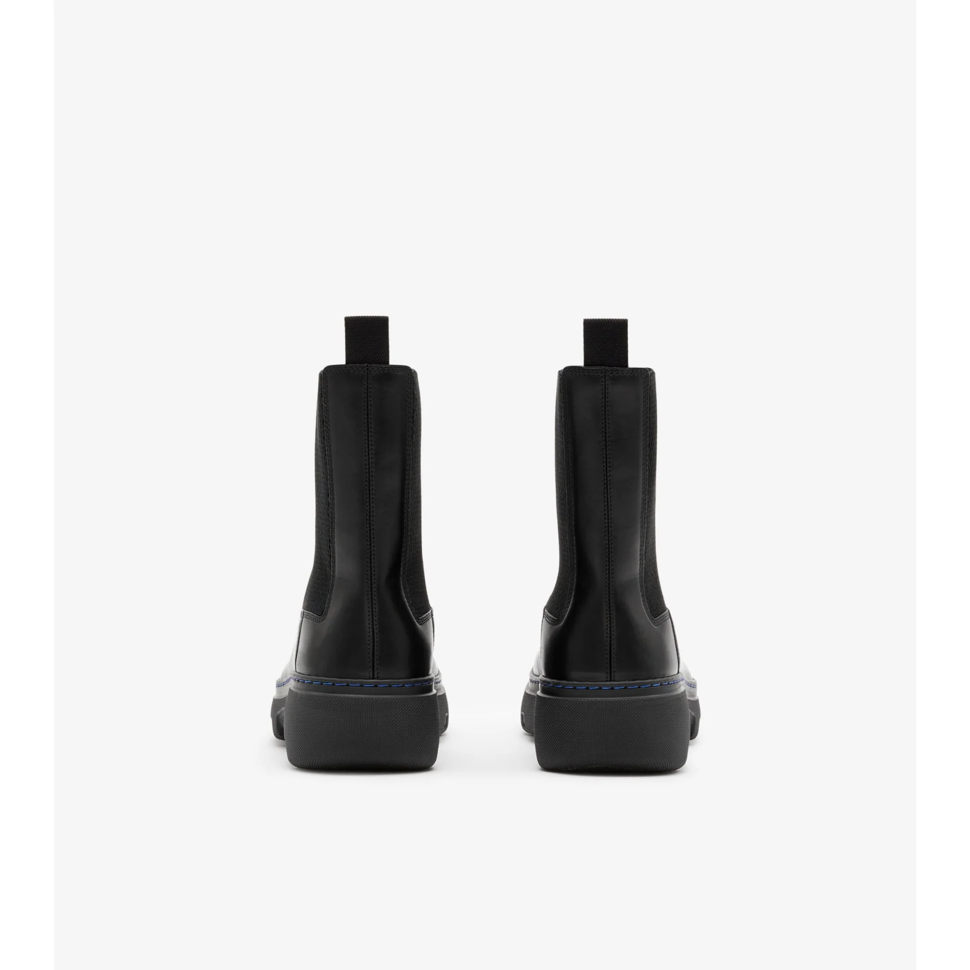 Leather Creeper Chelsea Boots - Black - Image 3