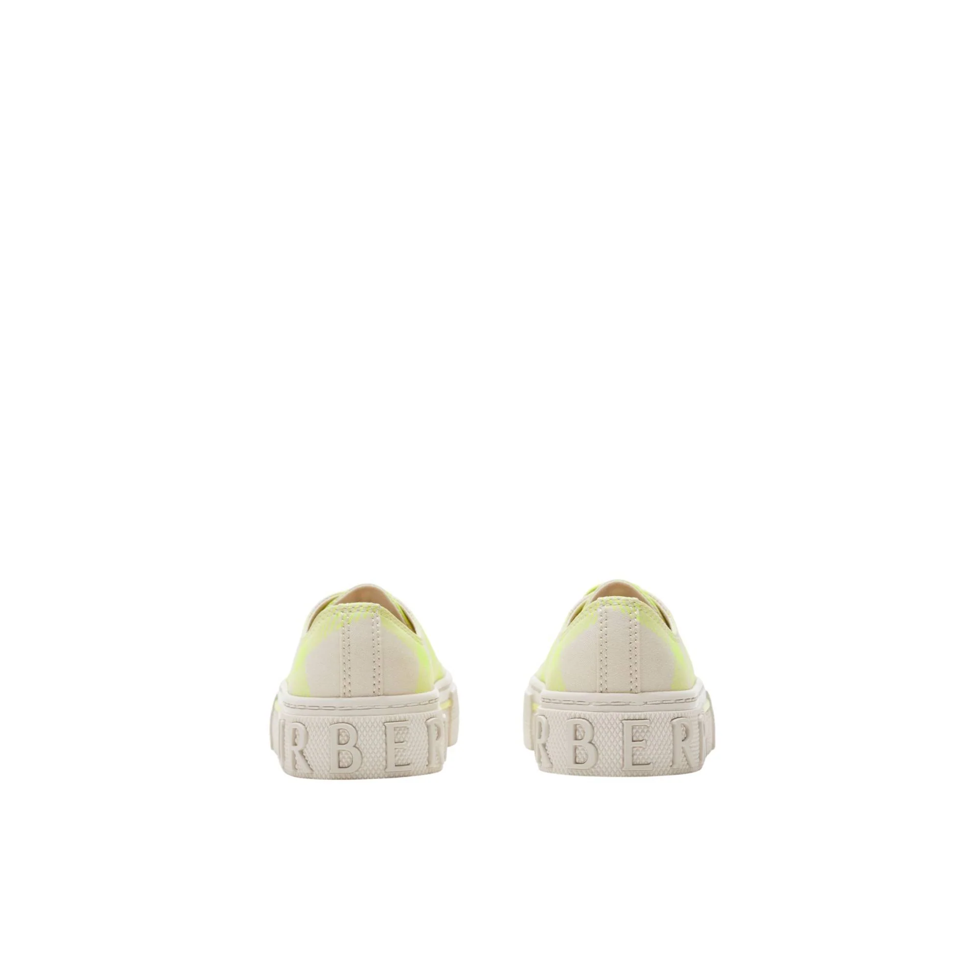 Check Cotton Sneakers - Vivid Lime IP Check - Image 3