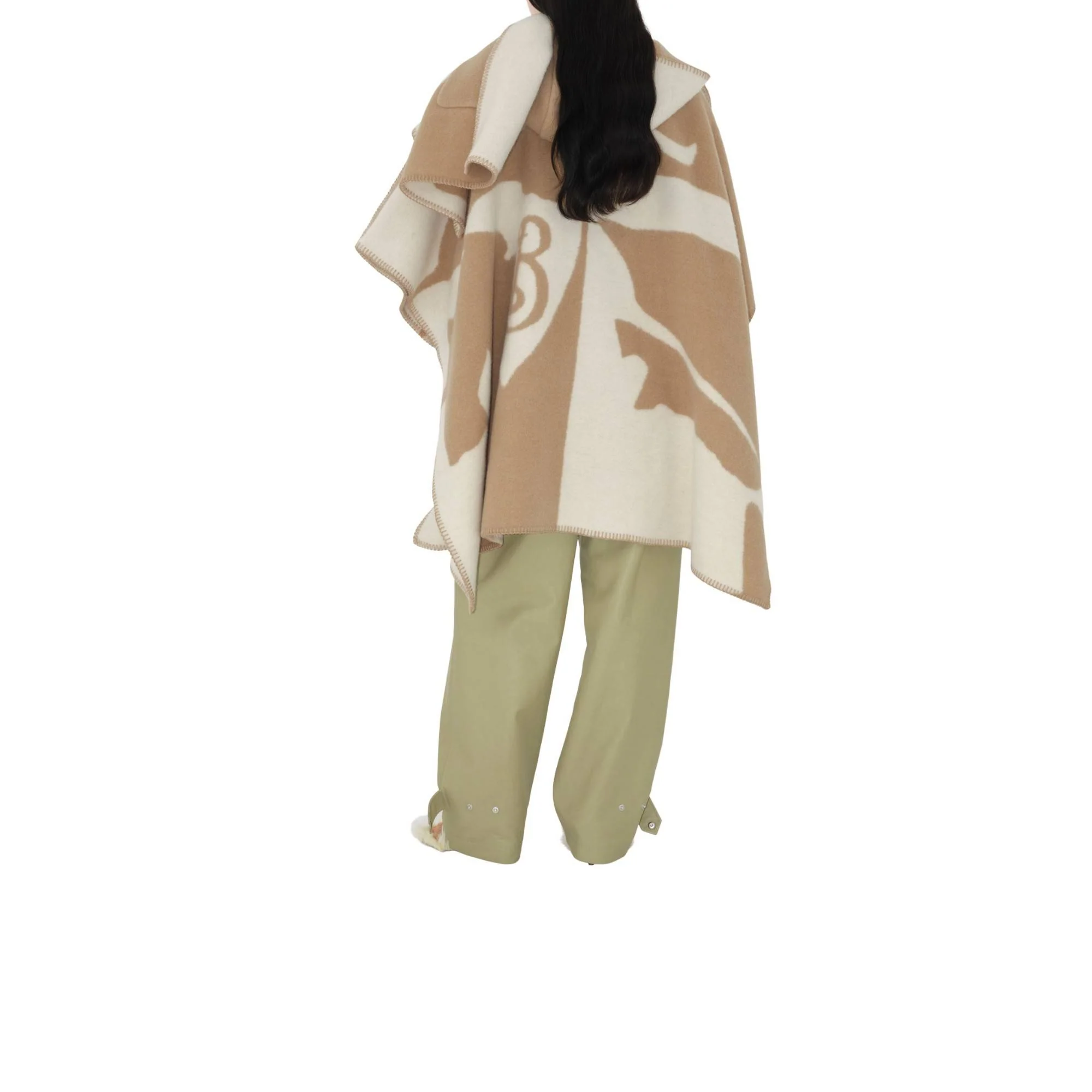 EKD Wool Blanket Cape - Archive Beige - Image 4