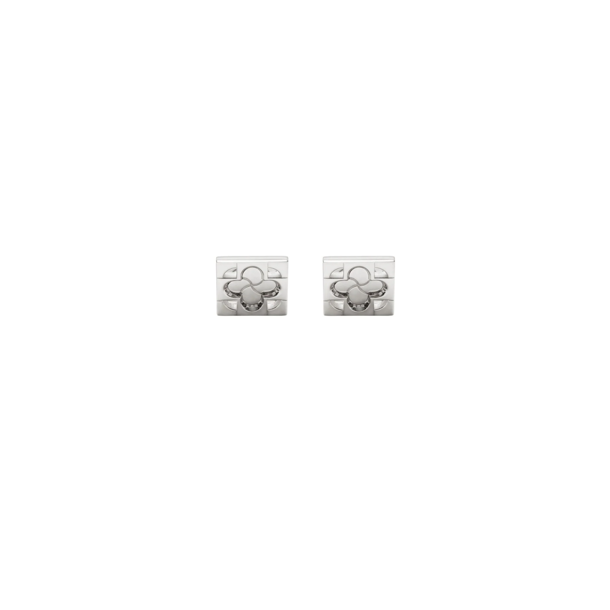 Rose Monogram Cufflinks - Silver - Image 3