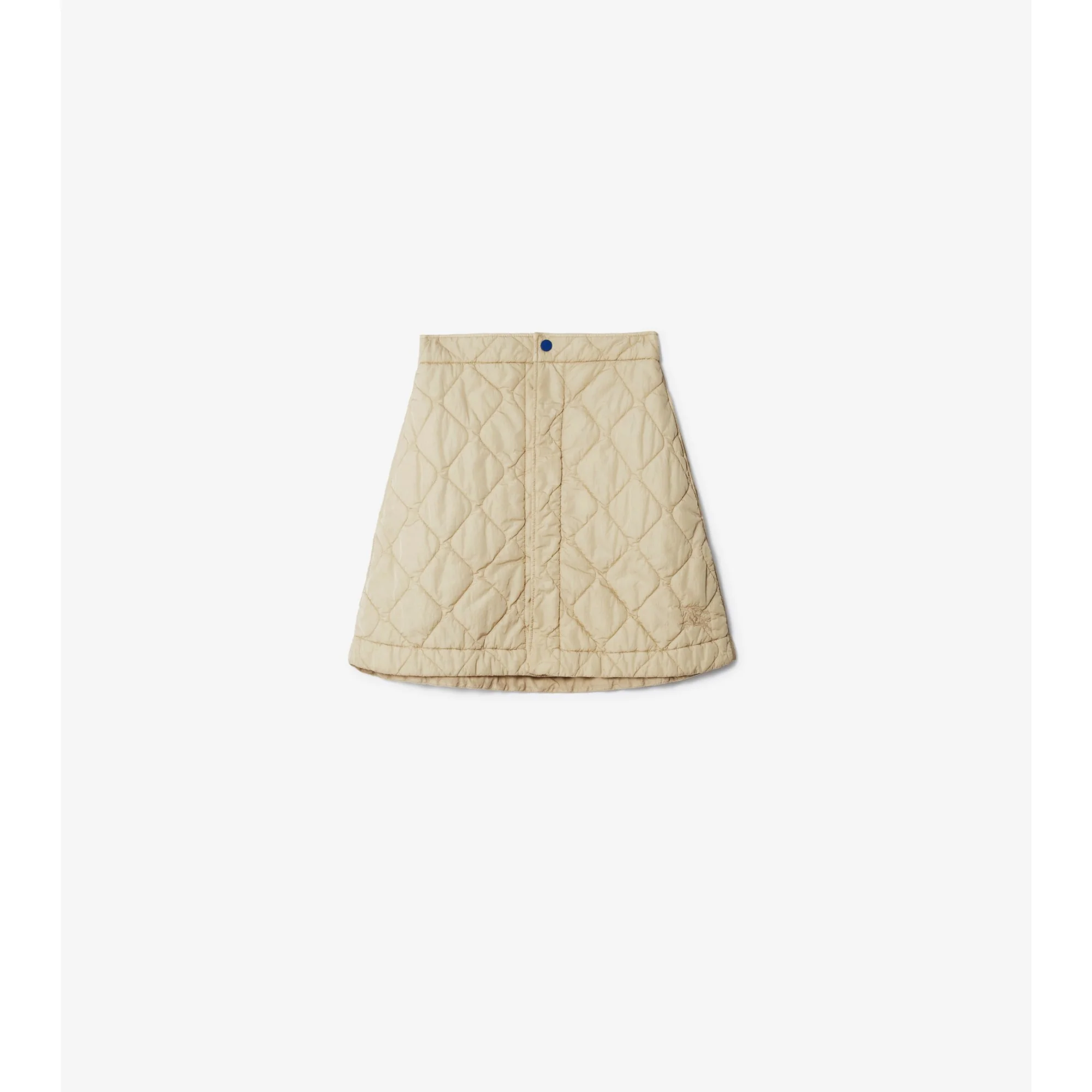 Quilted Nylon Mini Skirt - Soap