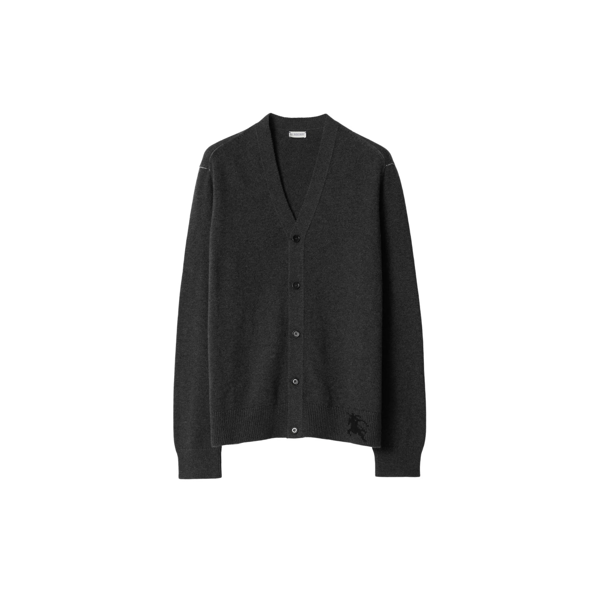 Cashmere Cardigan - Dark Grey Melange