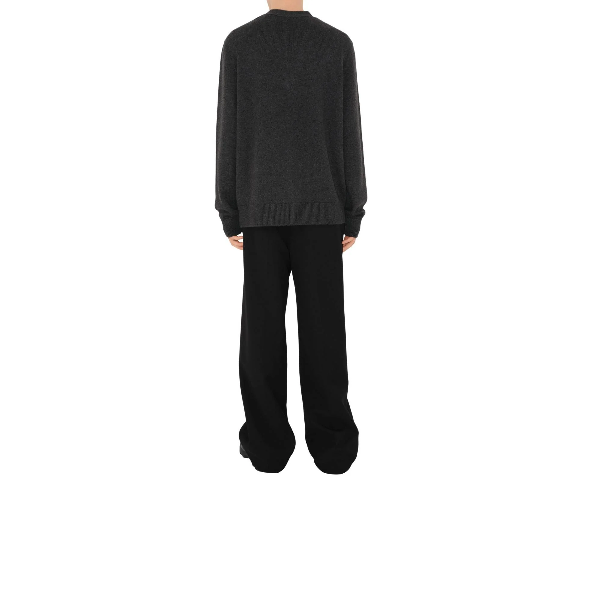 Cashmere Cardigan - Dark Grey Melange - Image 4