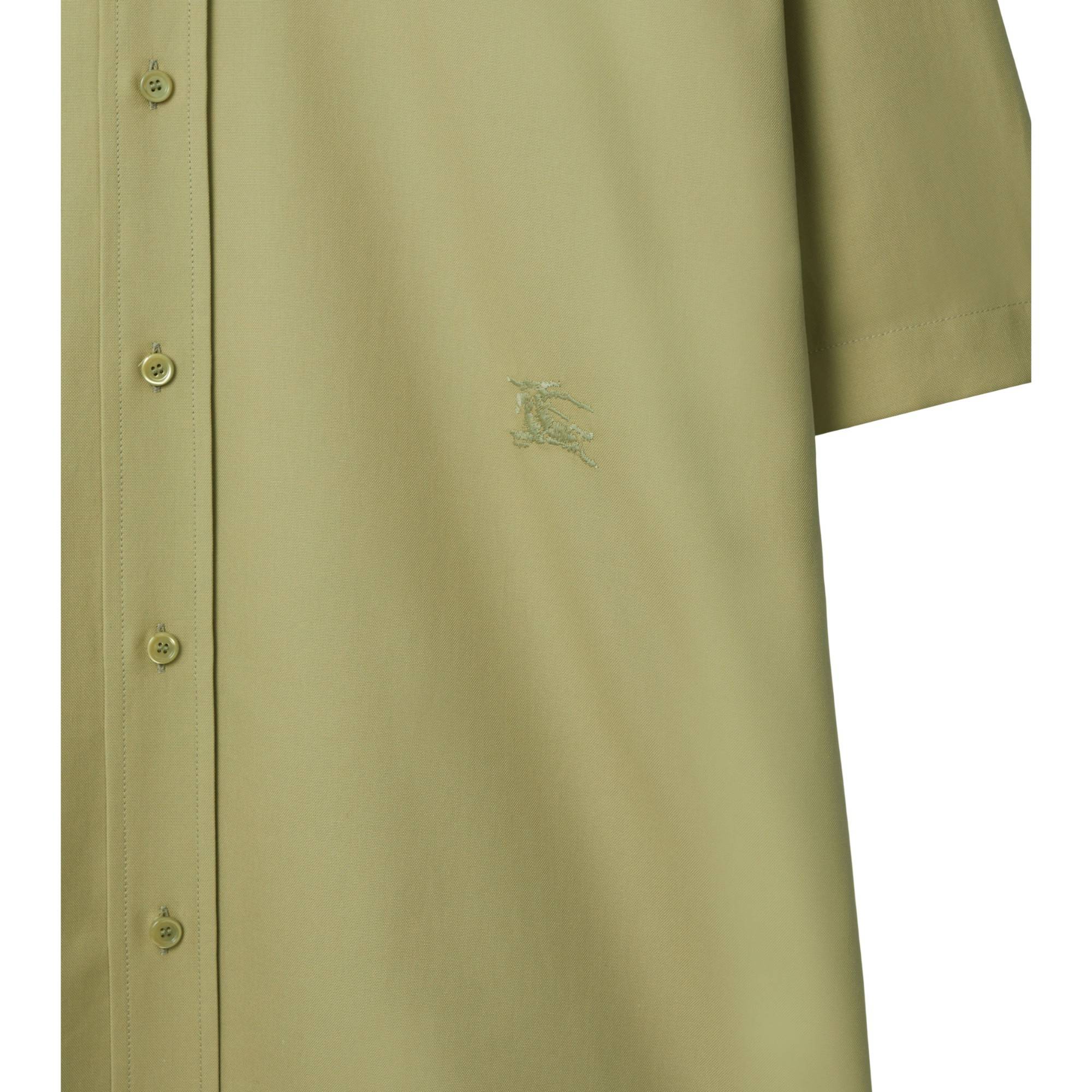 Cotton Oxford Shirt - Hunter - Image 6