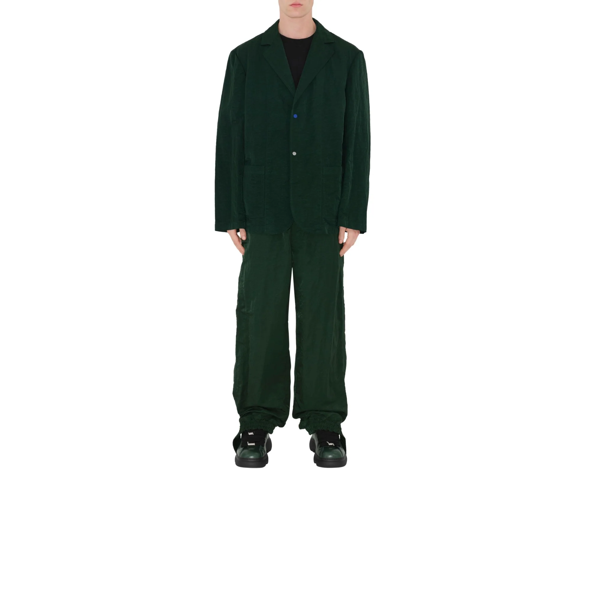 Nylon Tailored Jacket - Ivy - Image 3