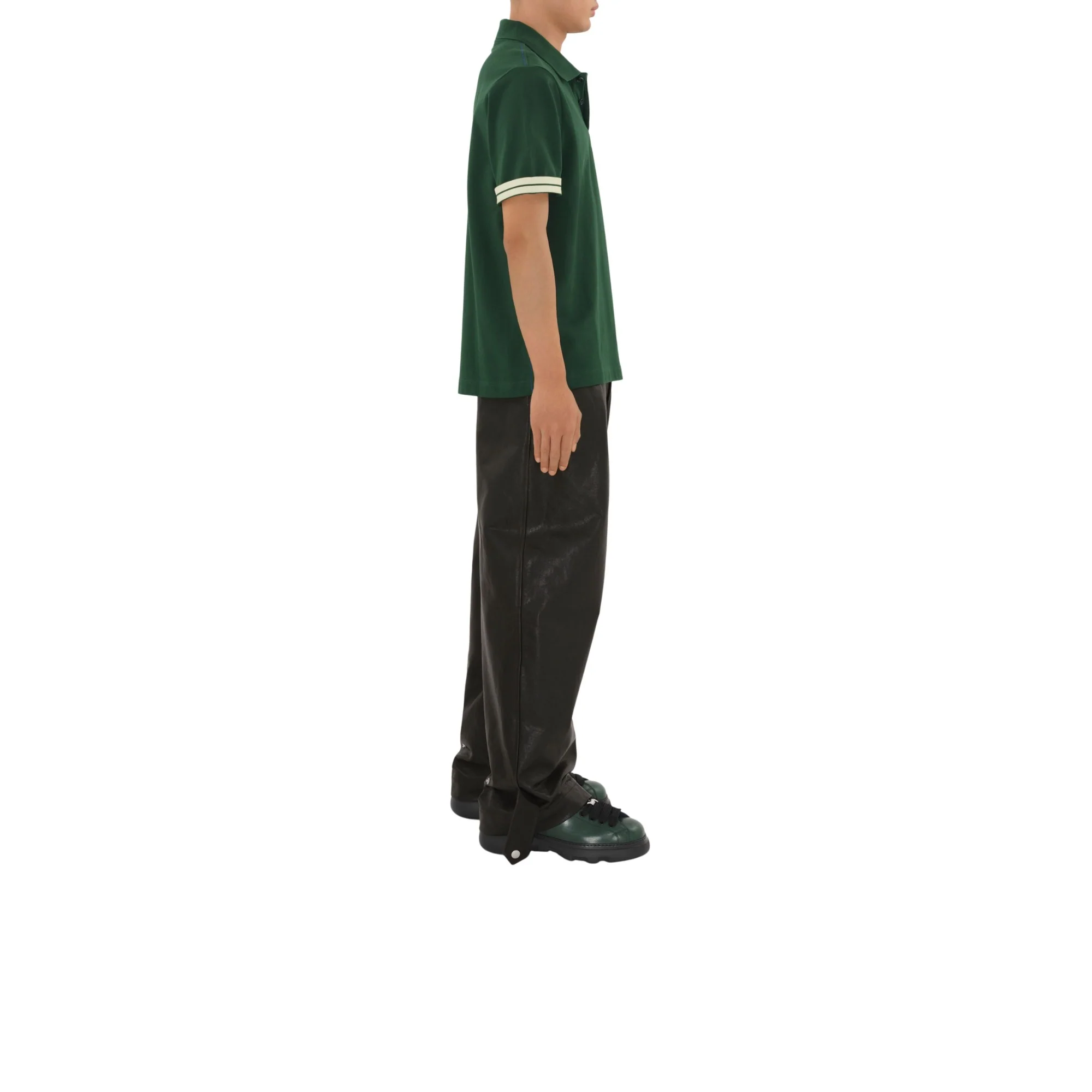 Cotton Polo Shirt - Ivy - Image 3
