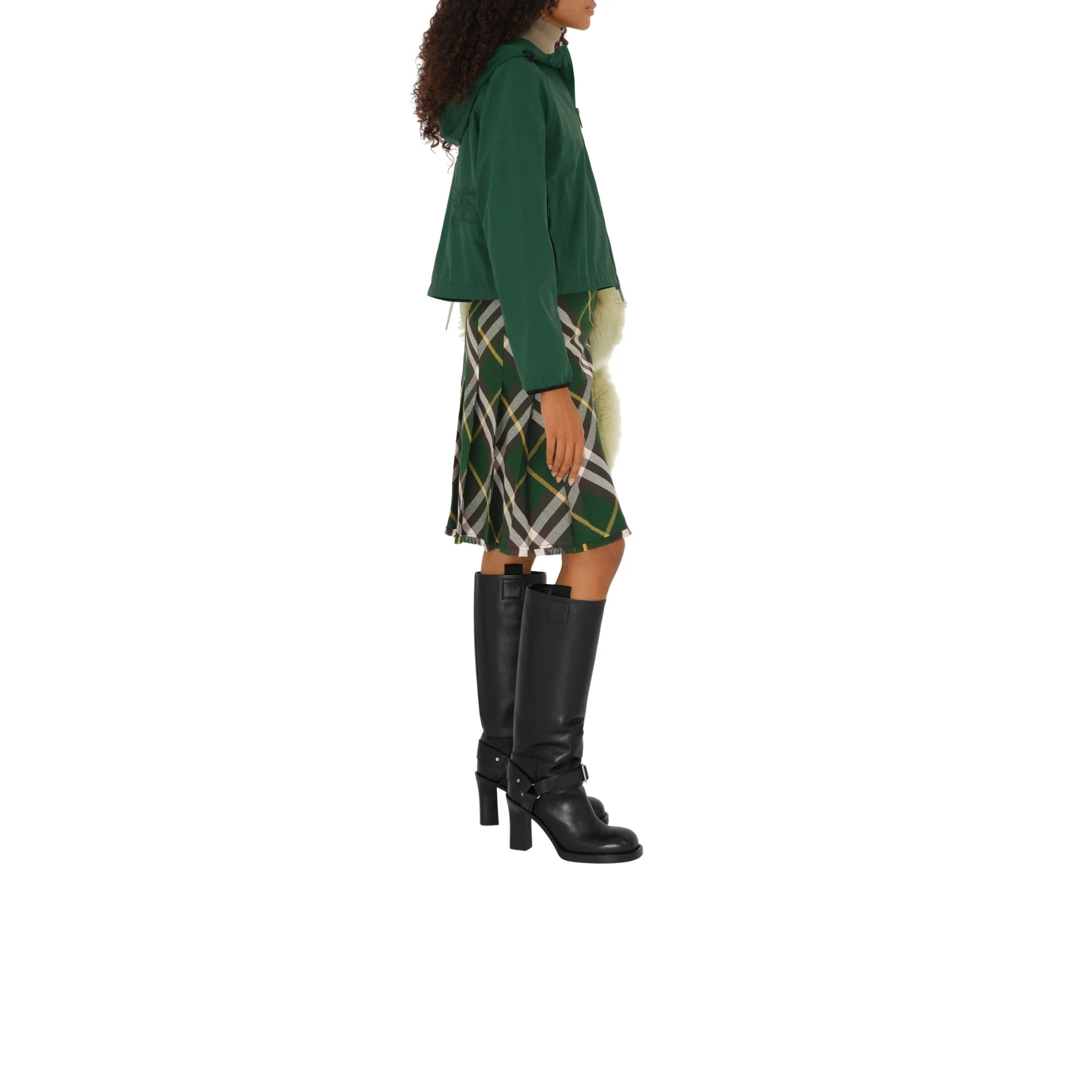 Cropped Nylon Jacket - Ivy - Image 3