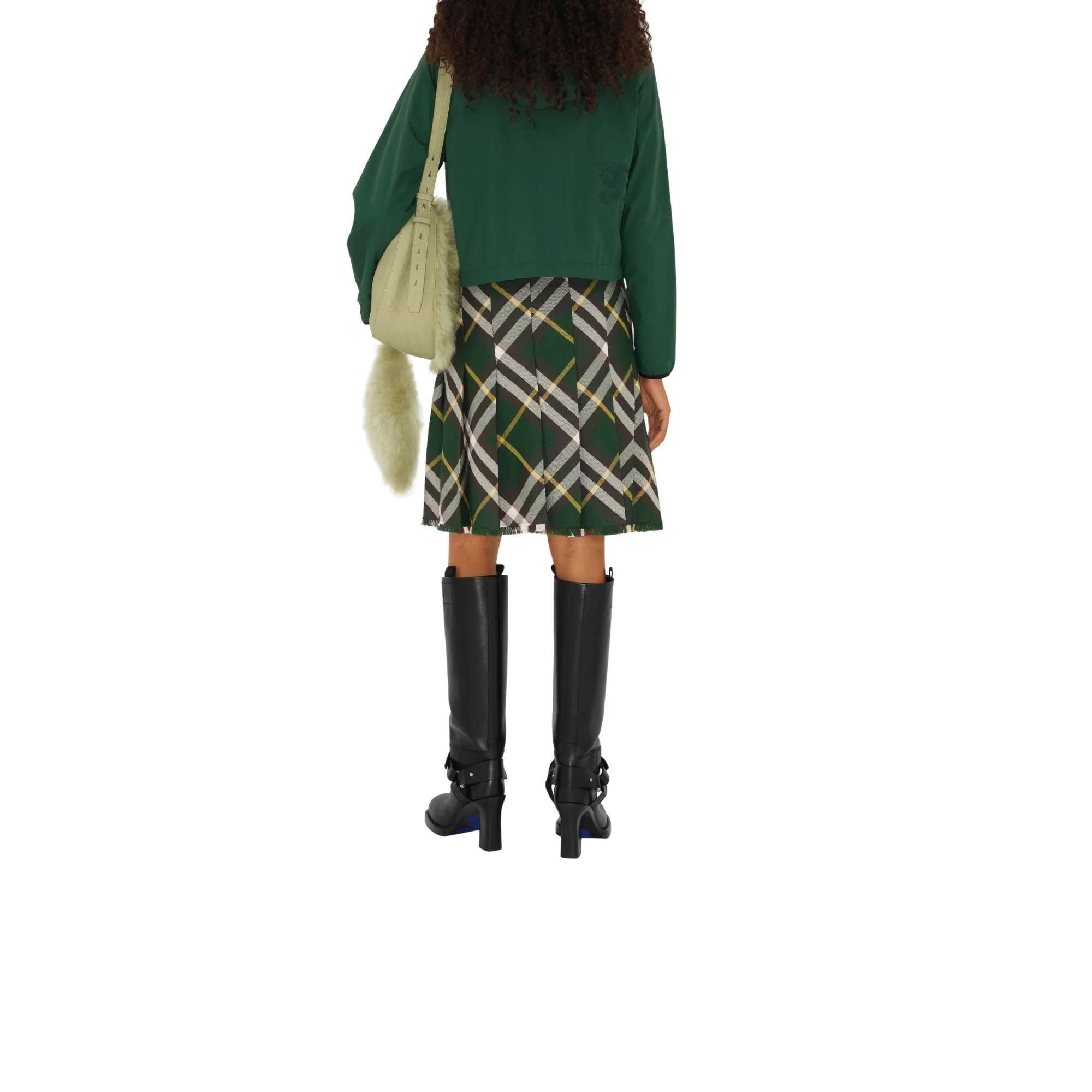 Cropped Nylon Jacket - Ivy - Image 4