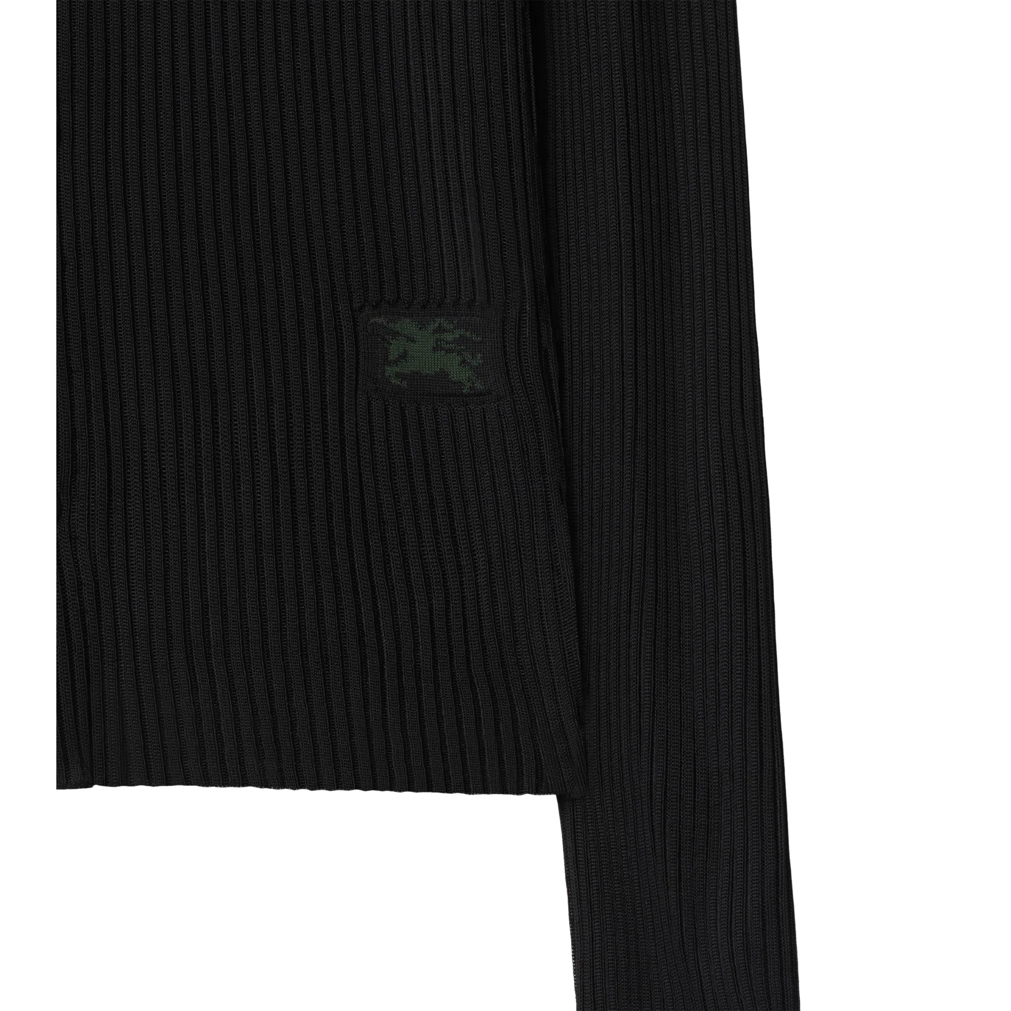 Rib Knit Shirt - Black - Image 6