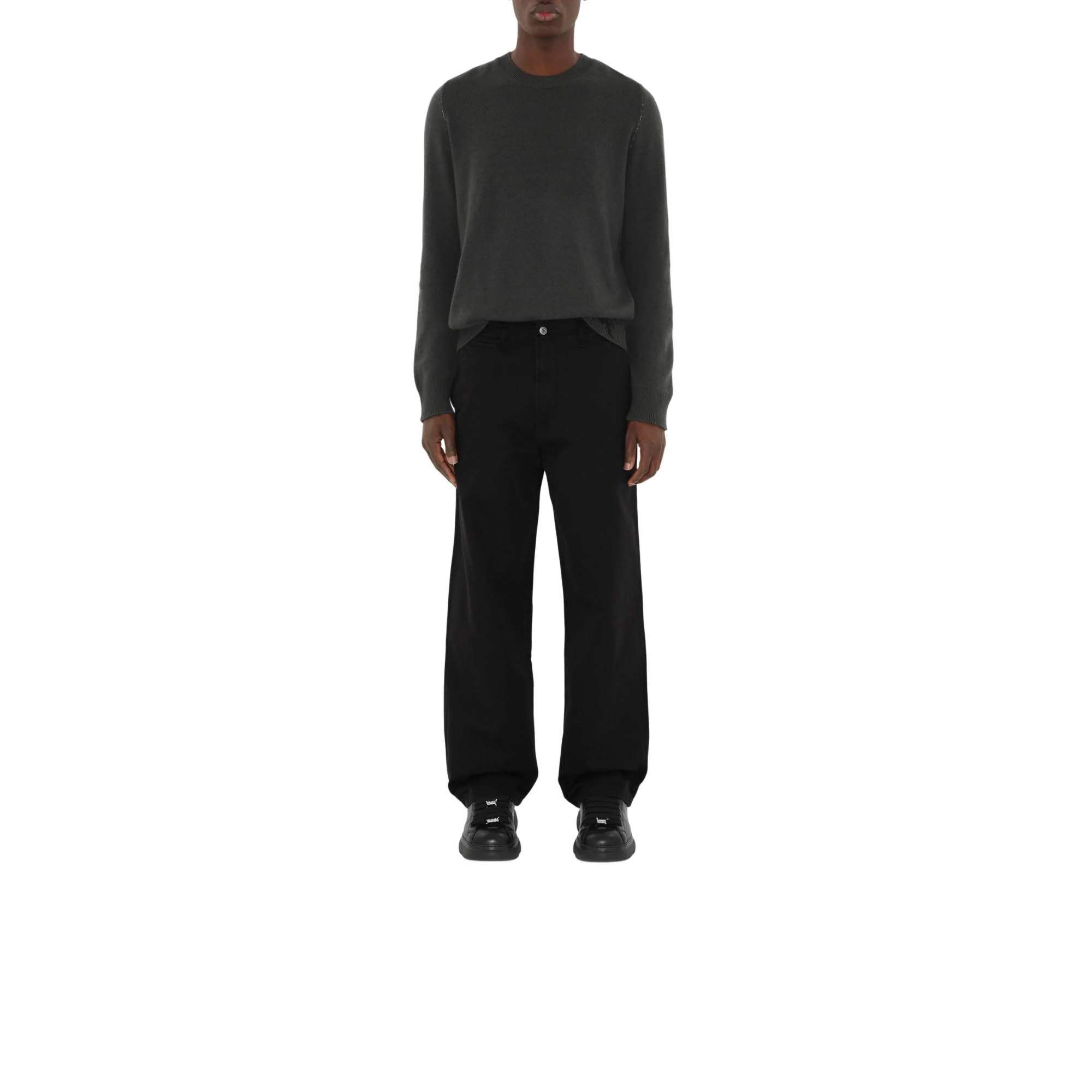 Cotton Chinos - Black - Image 2