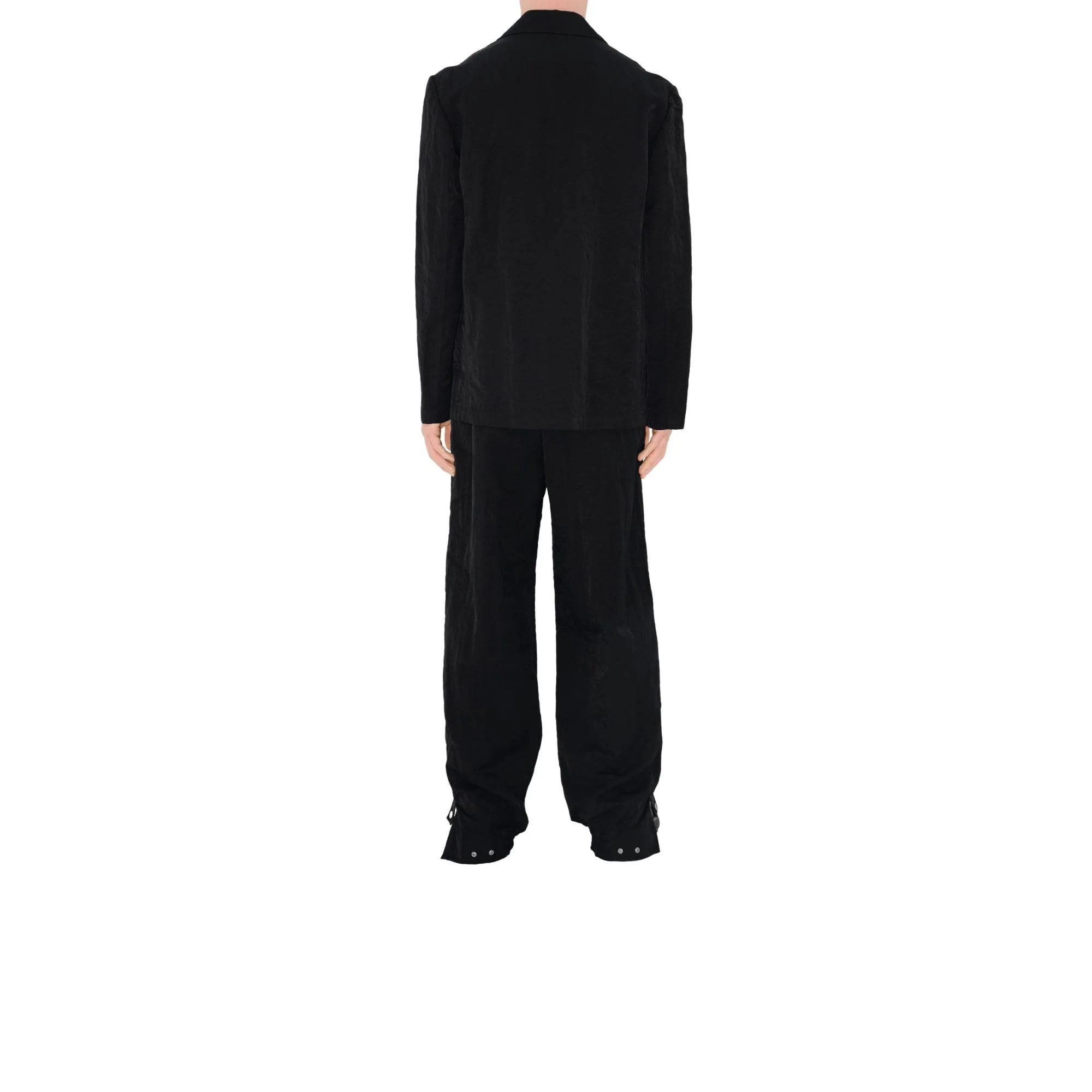 Nylon Tailored Jacket - Black - Image 4