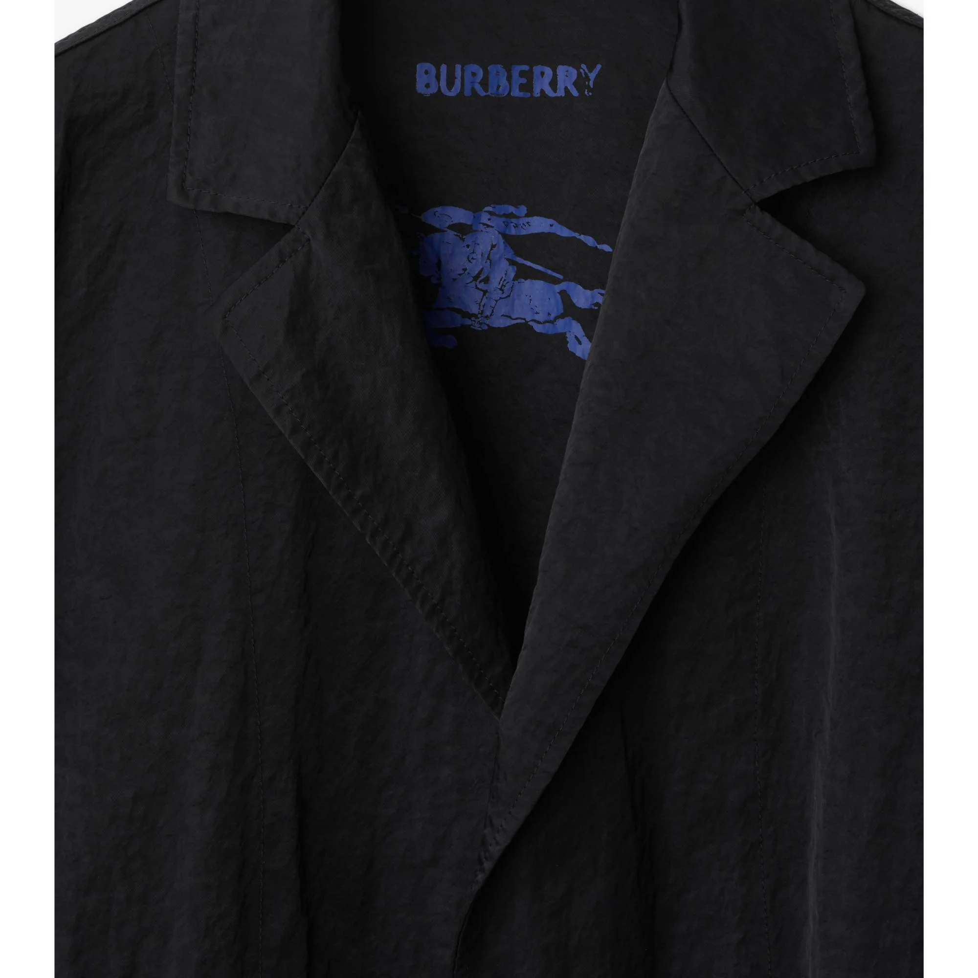 Nylon Tailored Jacket - Black - Image 6