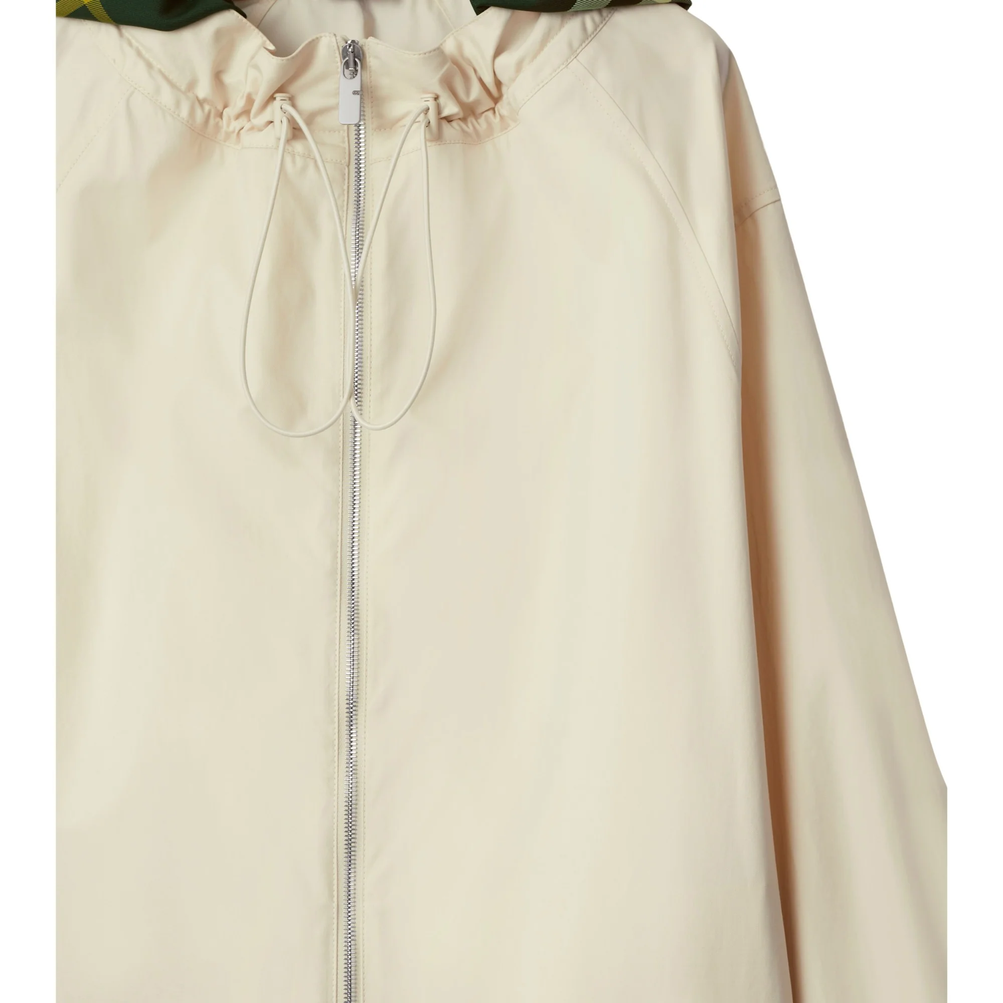 Check Hood Gabardine Parka - Soap - Image 6