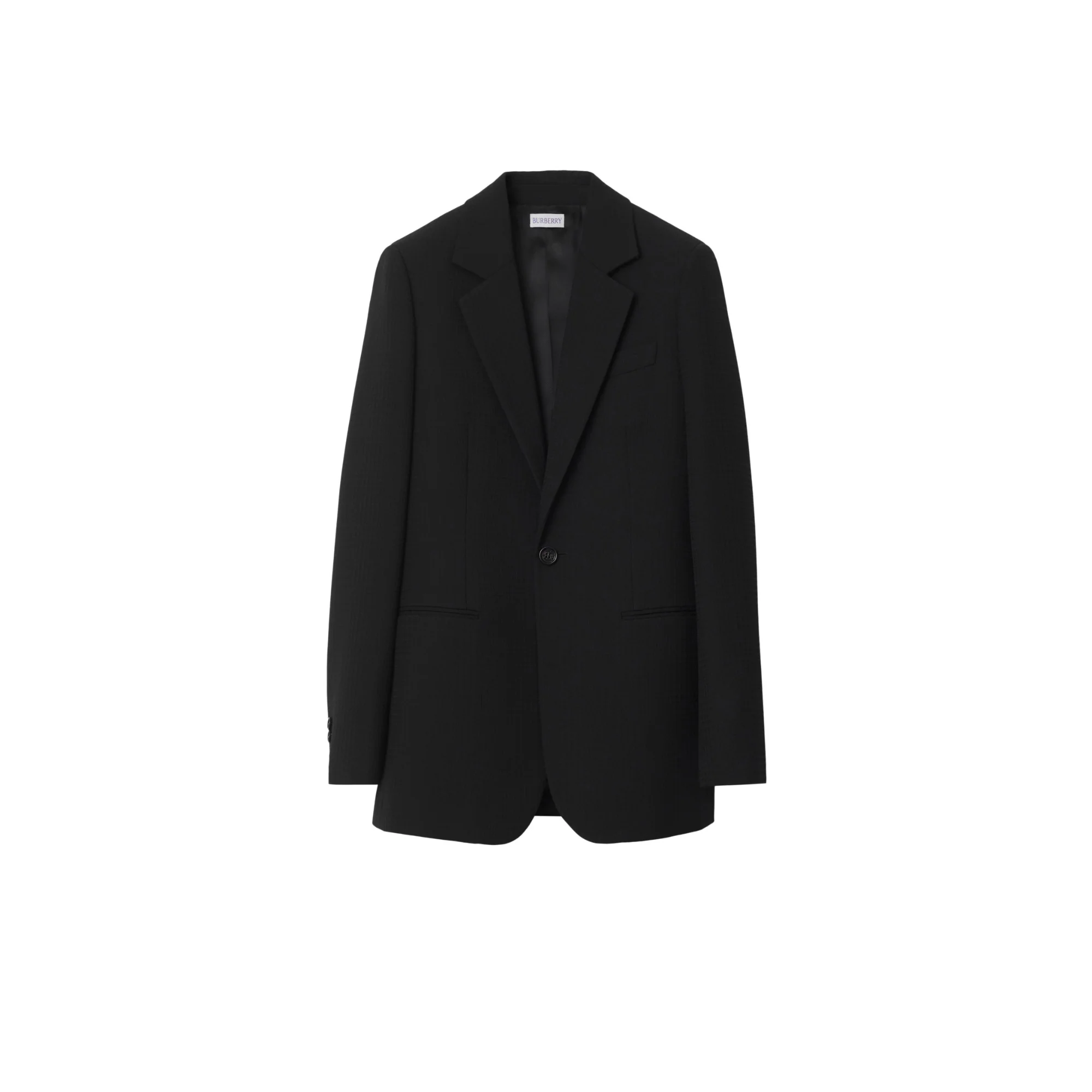 Wool Tailored Jacket - Black