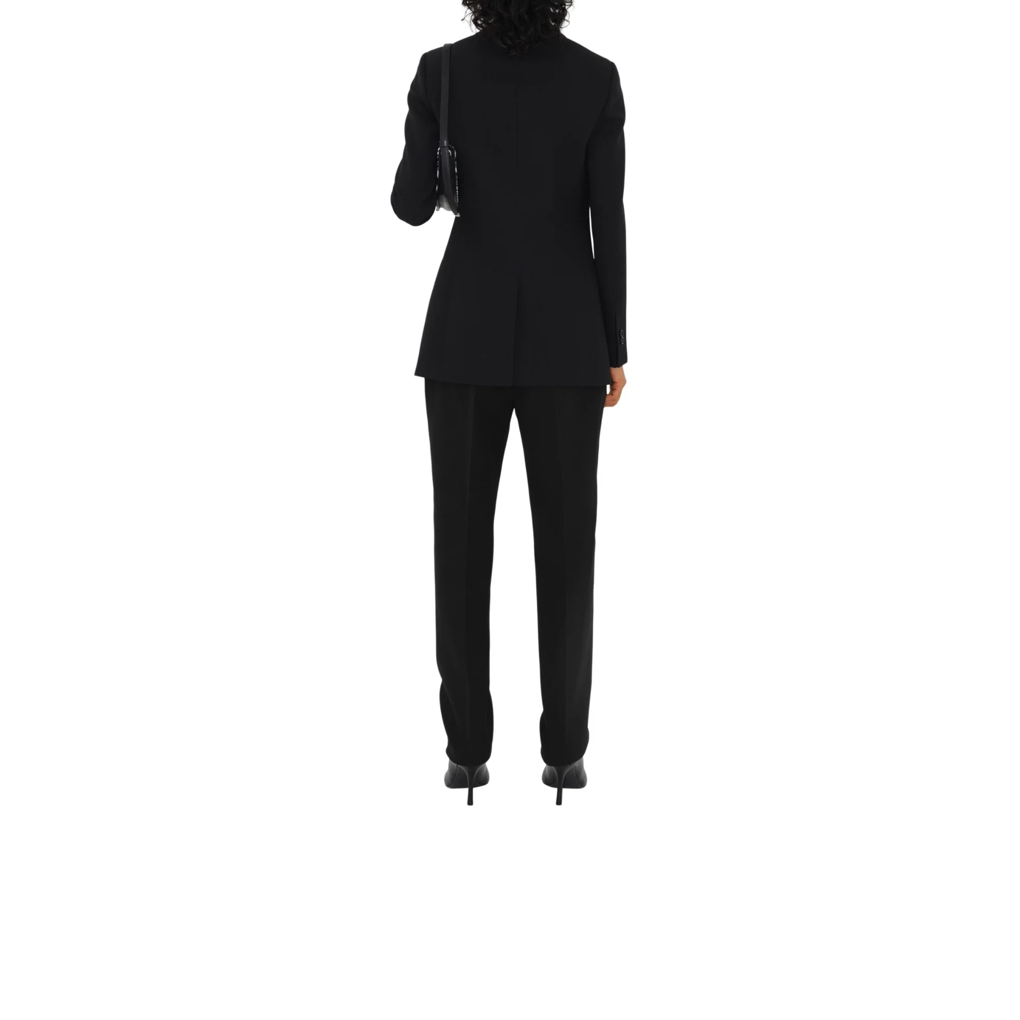 Wool Tailored Jacket - Black - Image 4