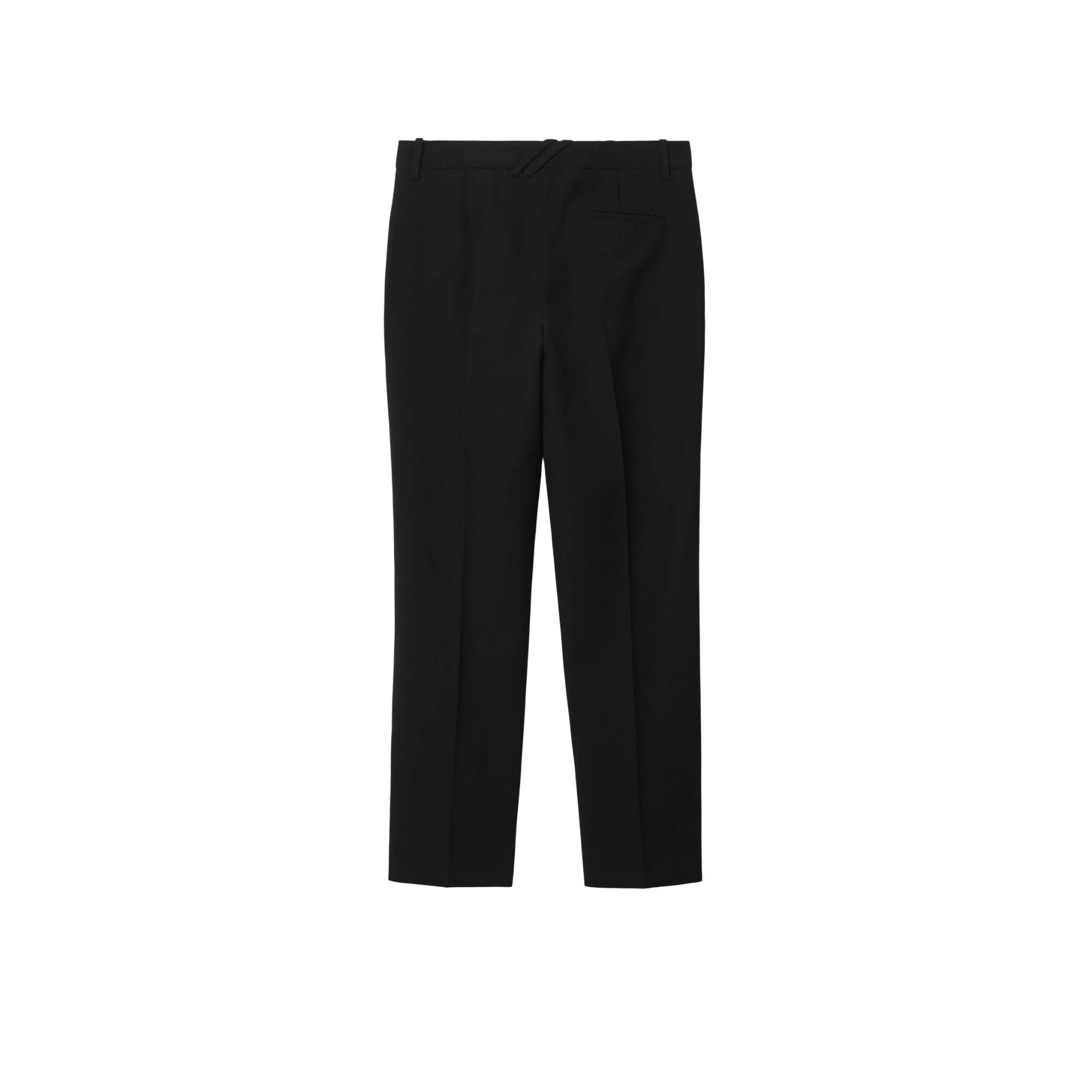 Wool Tailored Trousers - Black - Image 5