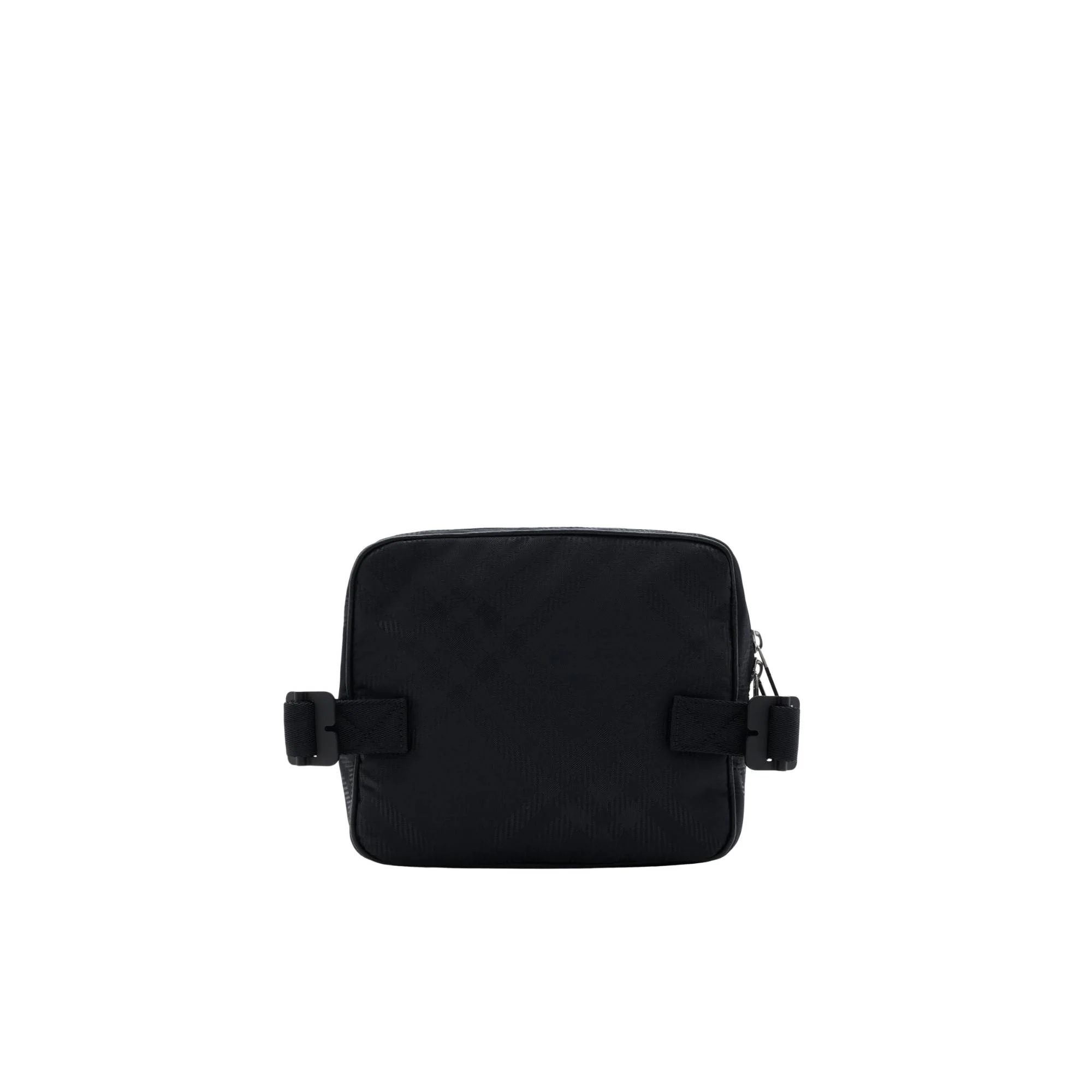Check Jacquard Travel Pouch - Black - Image 4