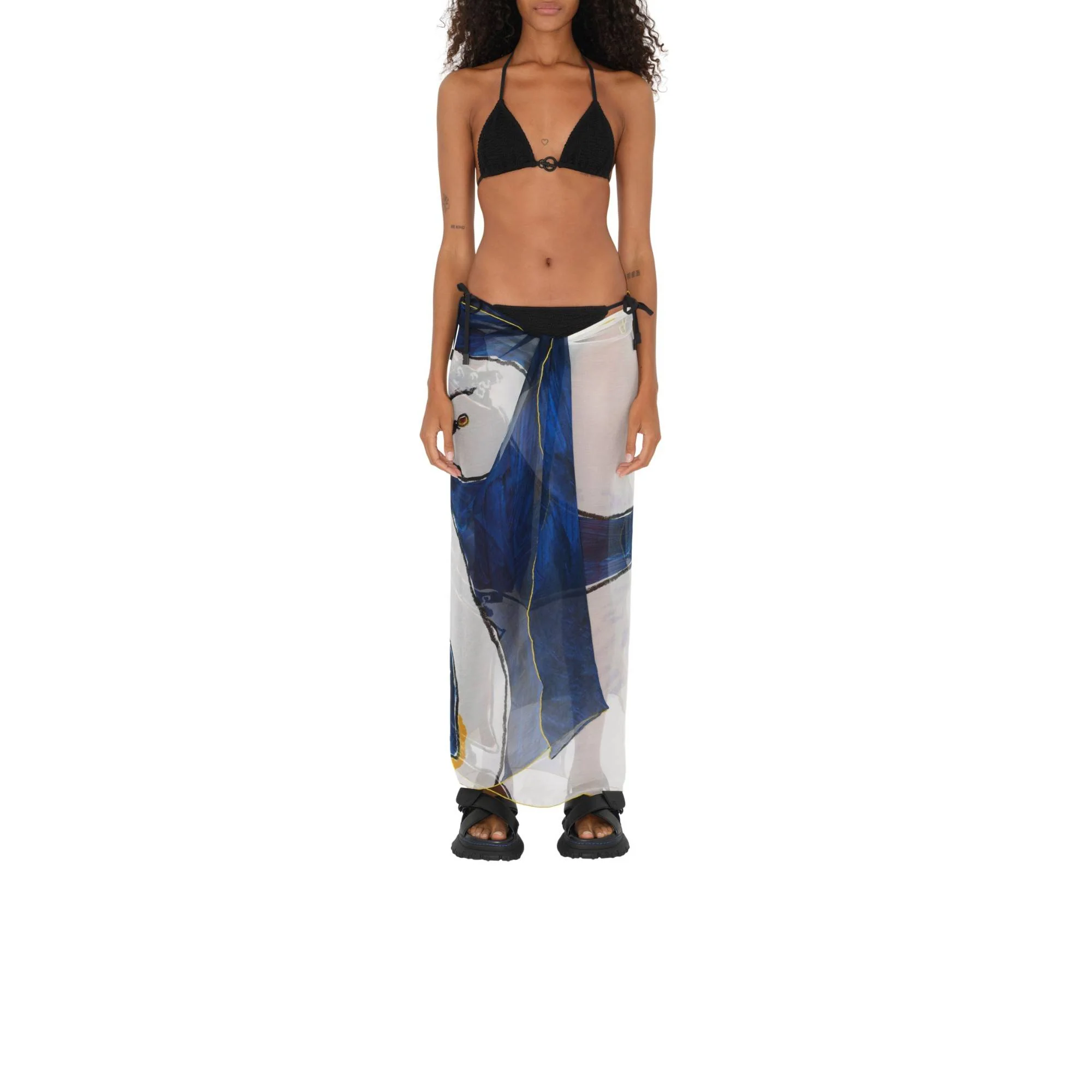 Swan Silk Scarf - Knight - Image 2