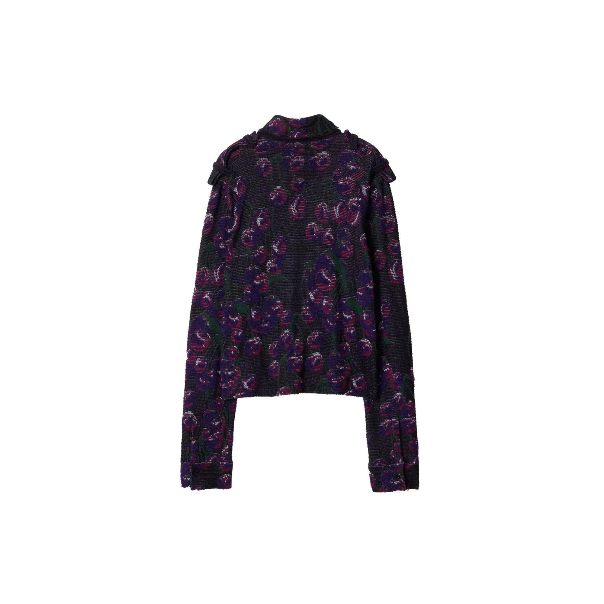 Cherry Cotton Silk Shirt - Cherry - Image 5